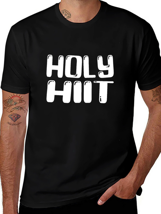 Holy HIIT Black T-Shirt - Workout Gym Tee