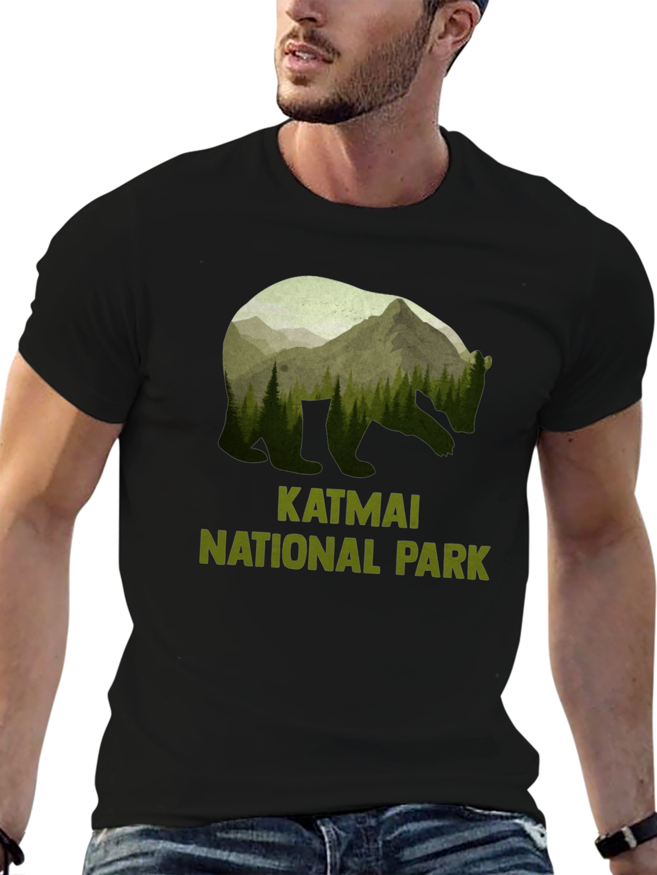Katmai National Park Bear Silhouette T-Shirt