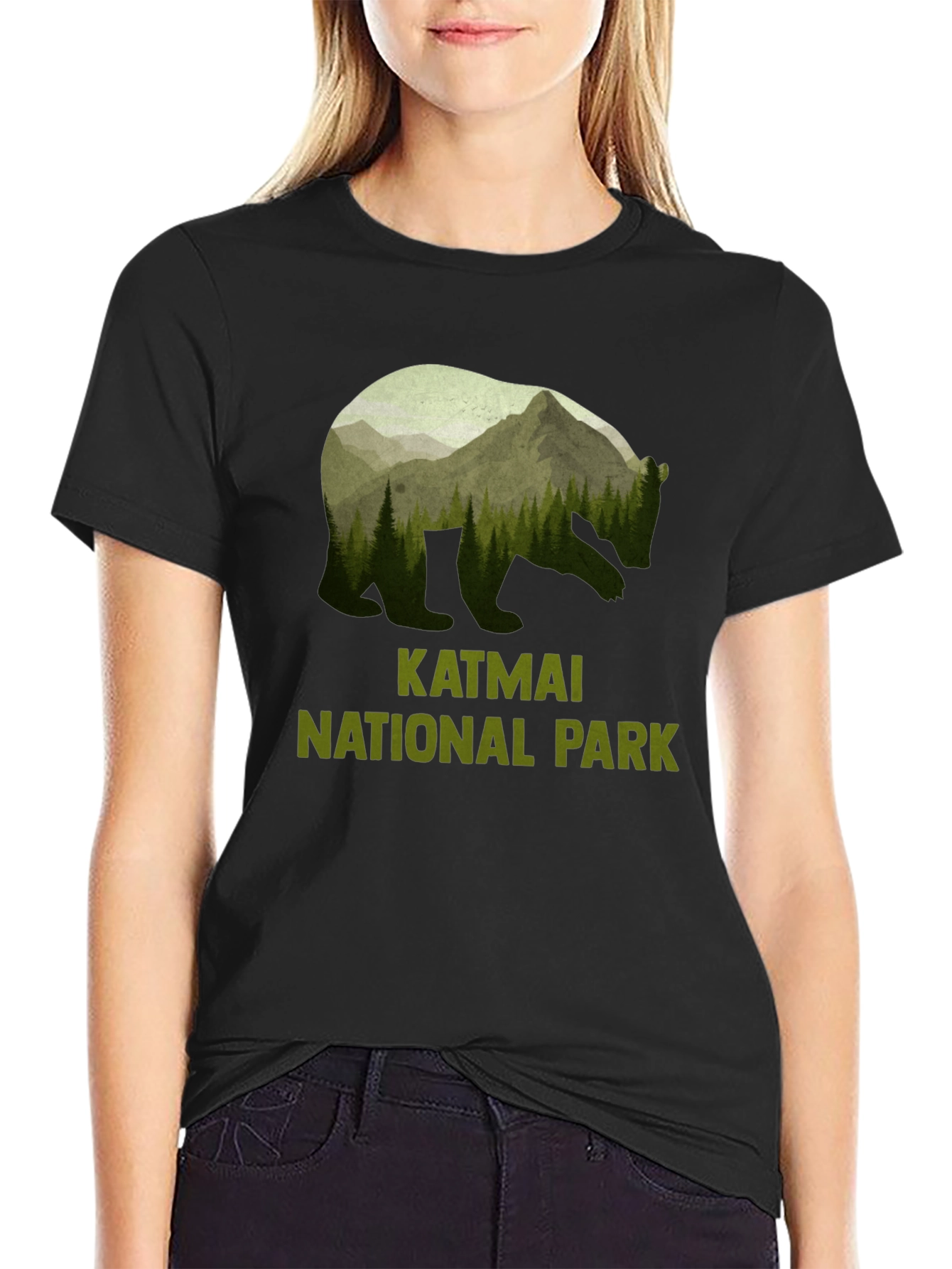 Katmai National Park Bear Silhouette T-Shirt