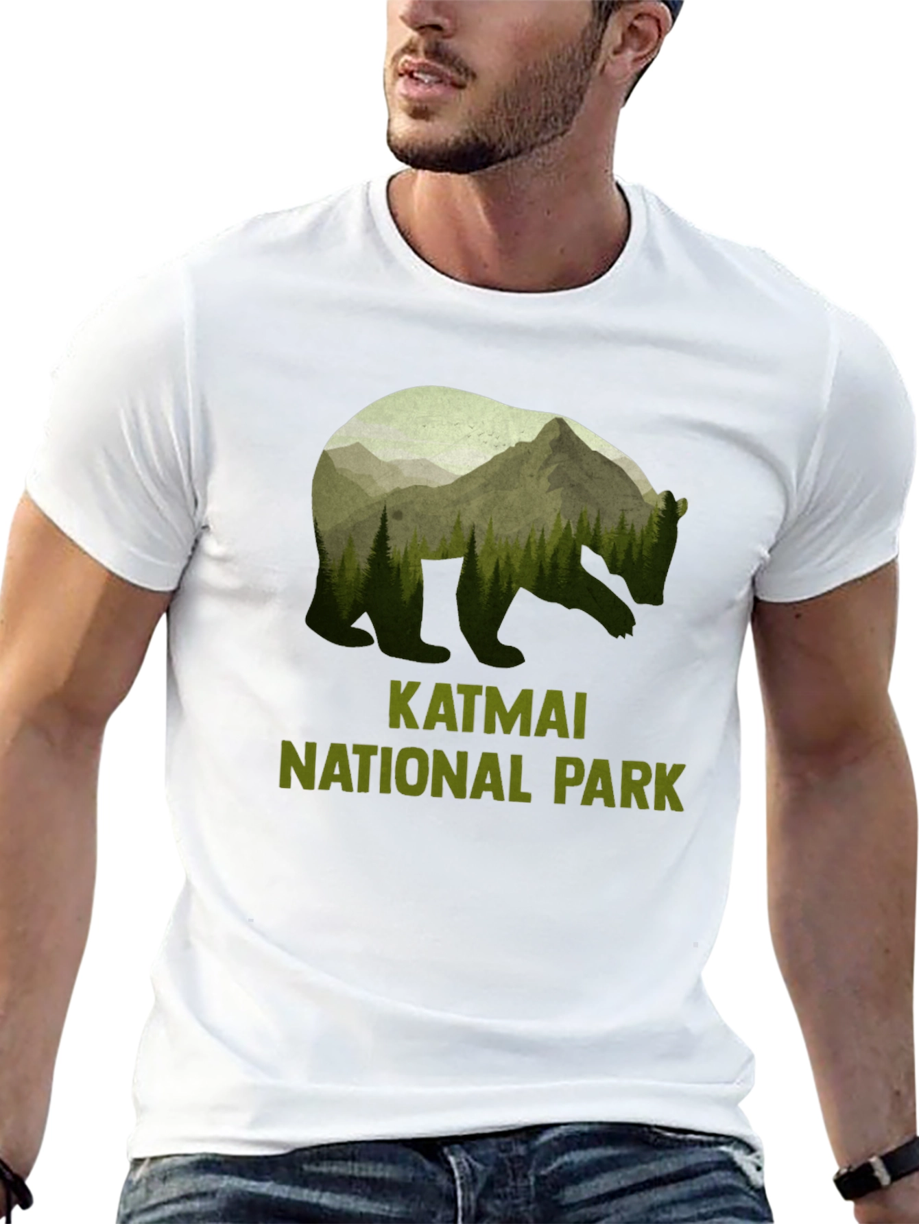 Katmai National Park Bear Silhouette T-Shirt