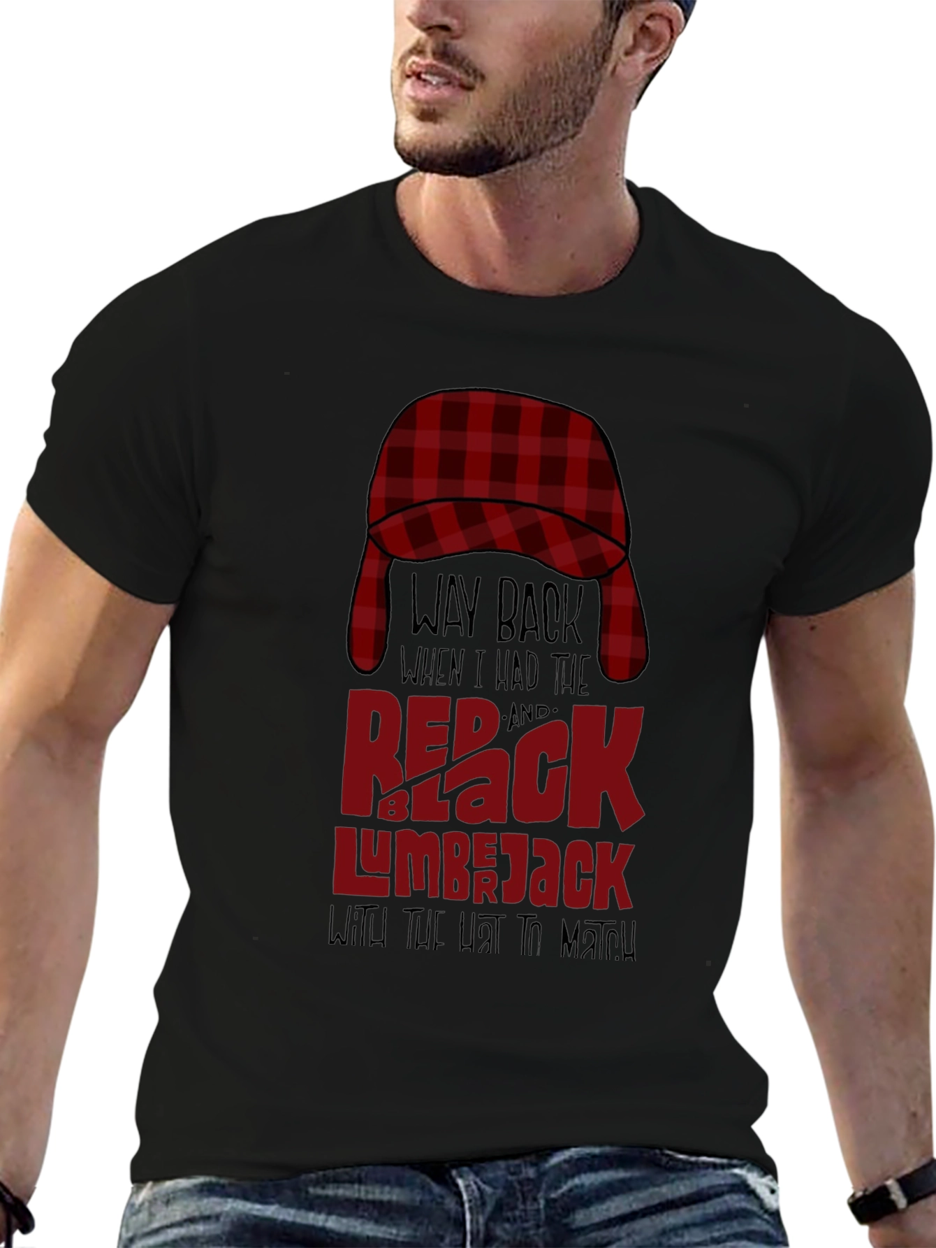 Red & Black Lumberjack T-Shirt
