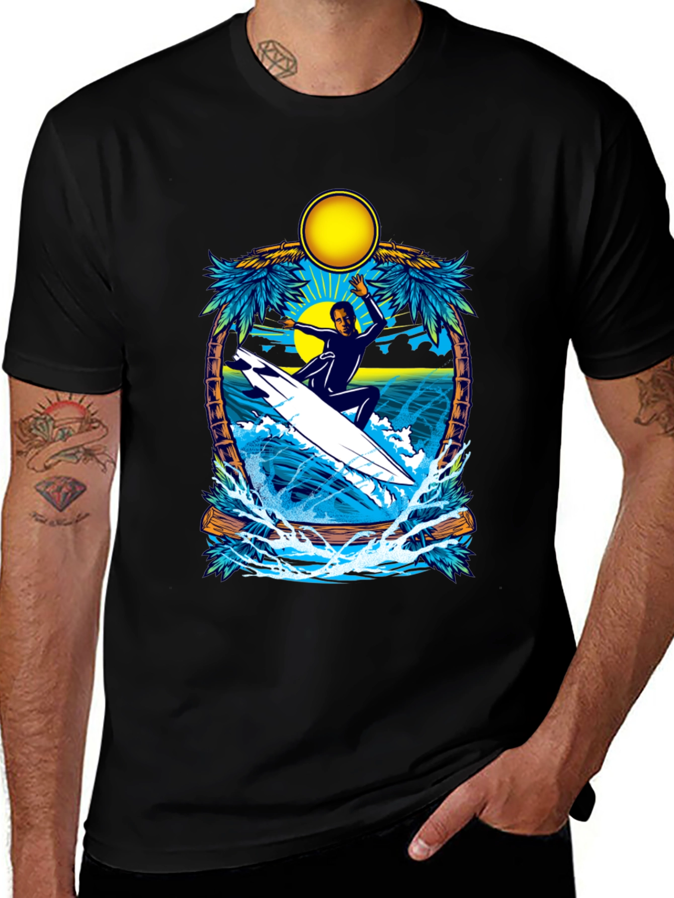 Surfing Paradise Graphic Tee