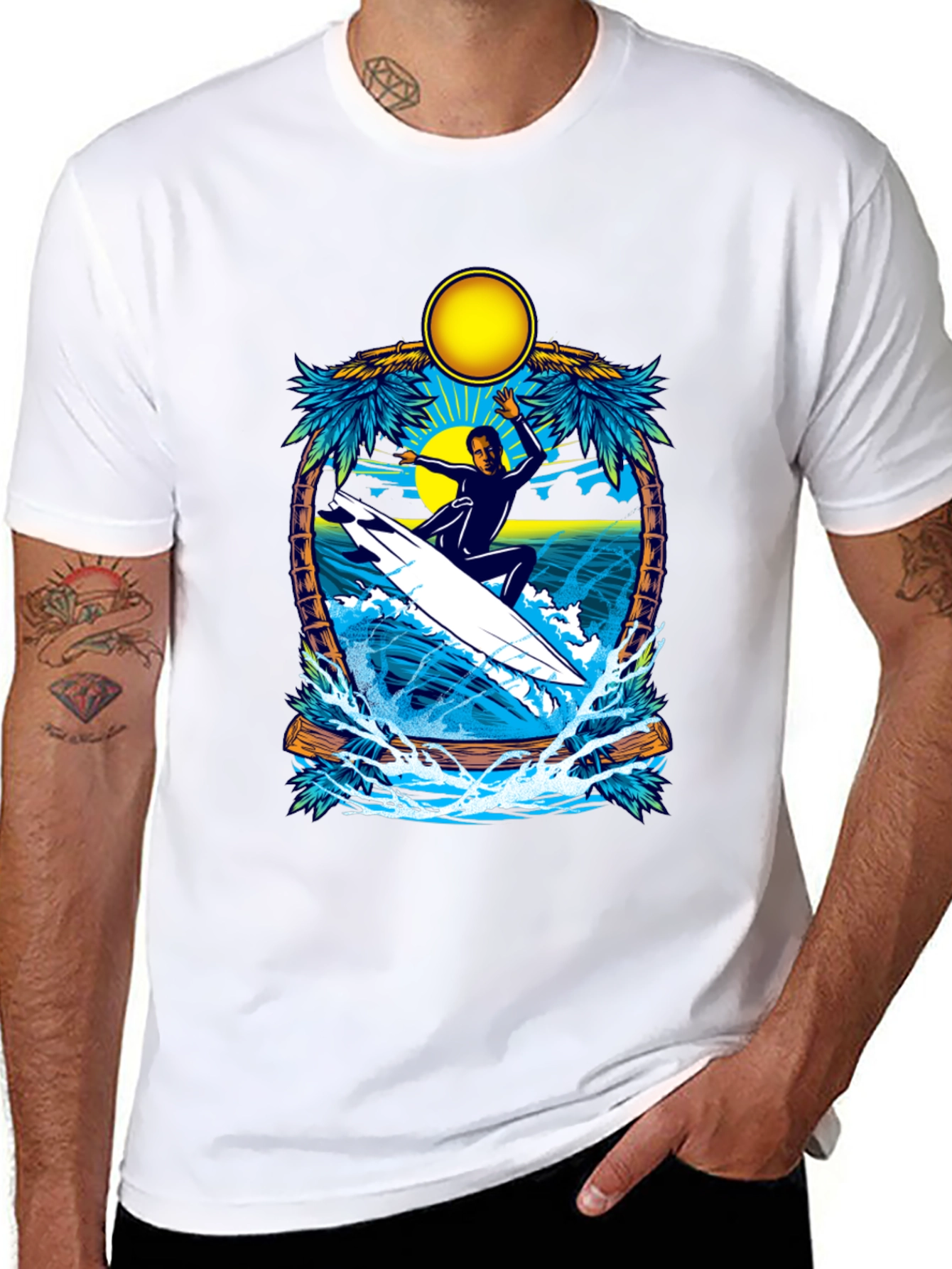 Surfing Paradise Graphic Tee