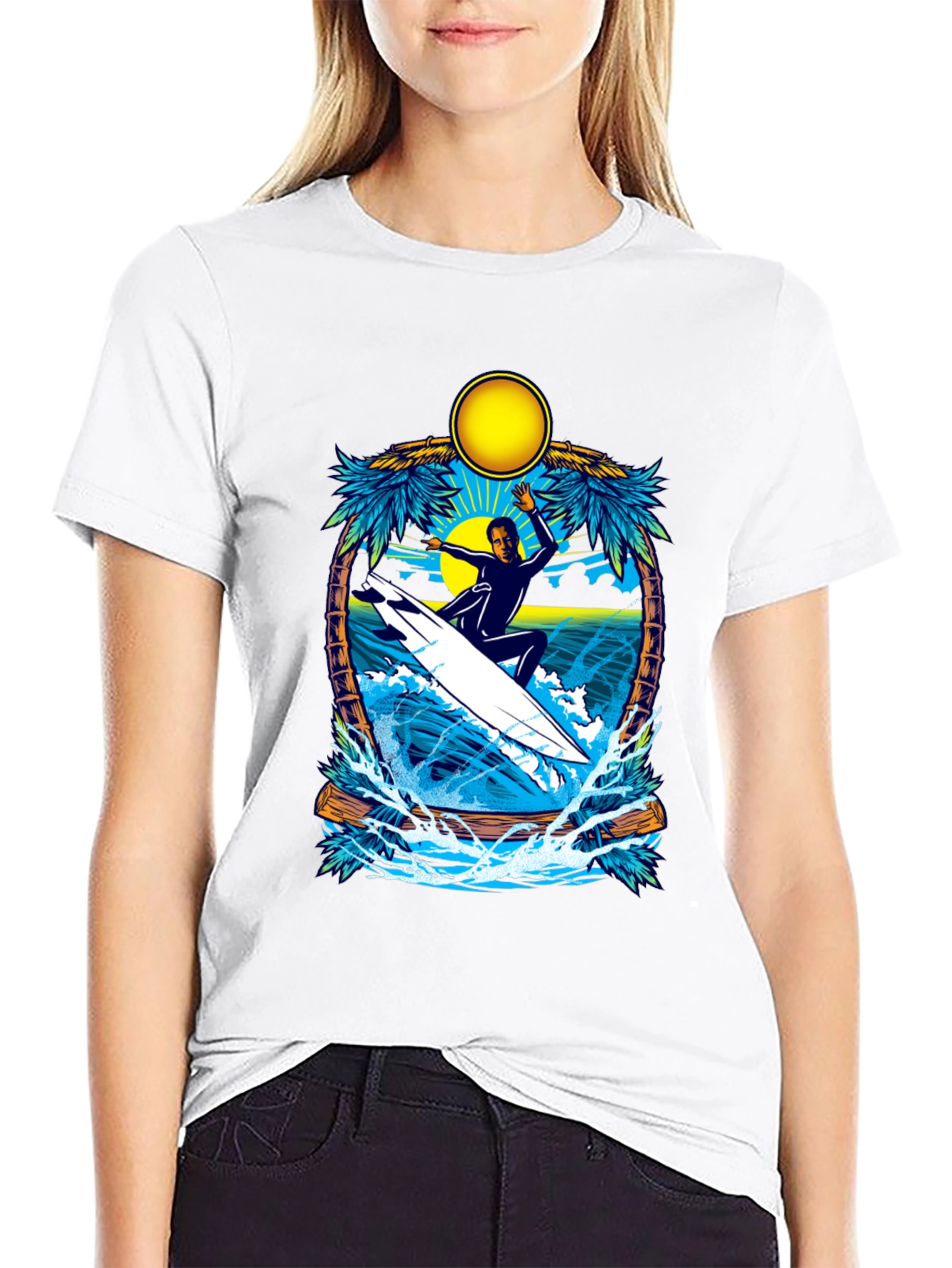 Surfing Paradise Graphic Tee