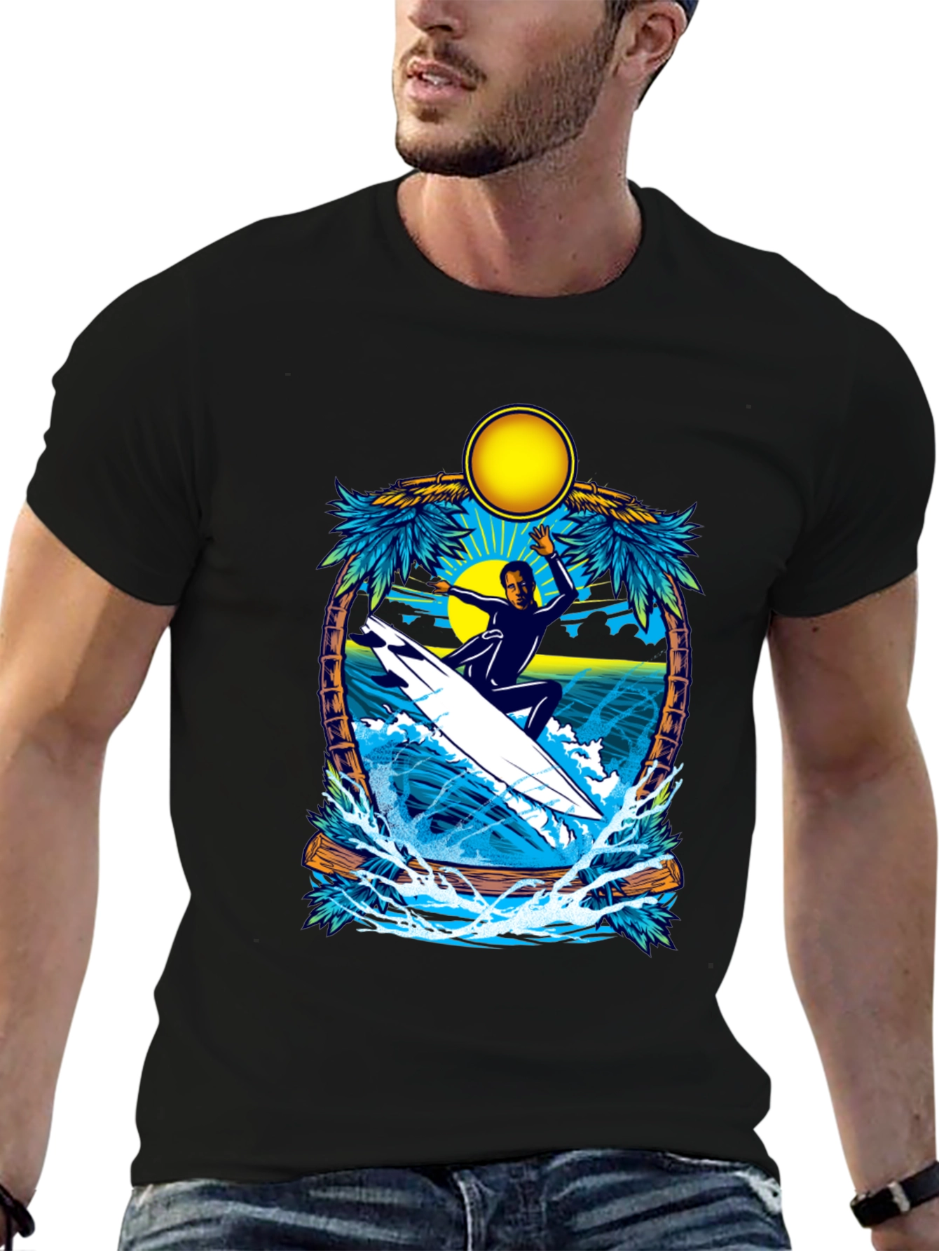 Surfing Paradise Graphic Tee