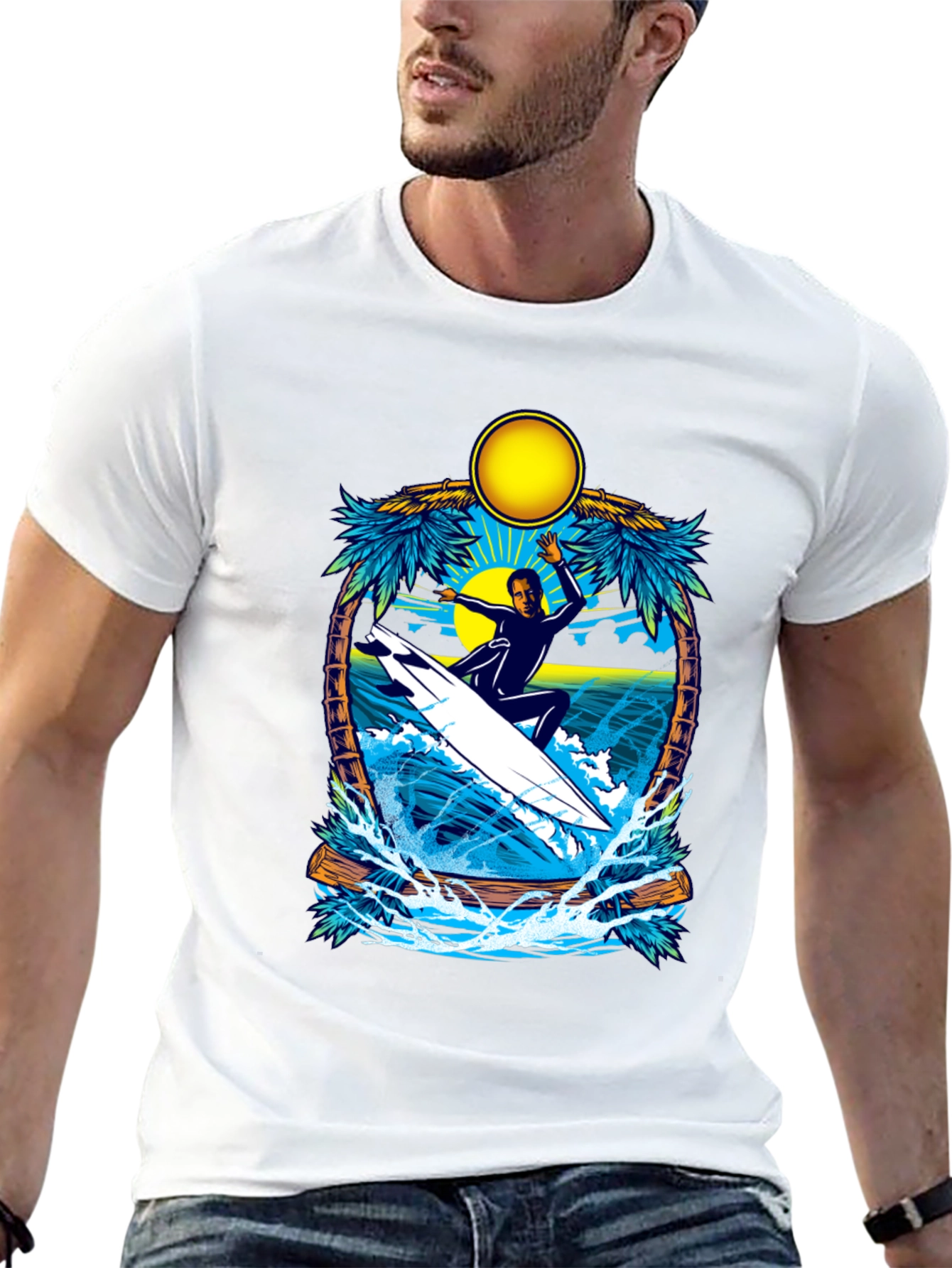 Surfing Paradise Graphic Tee