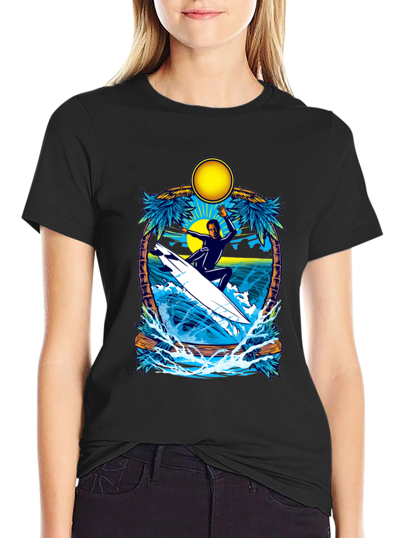 Surfing Paradise Graphic Tee