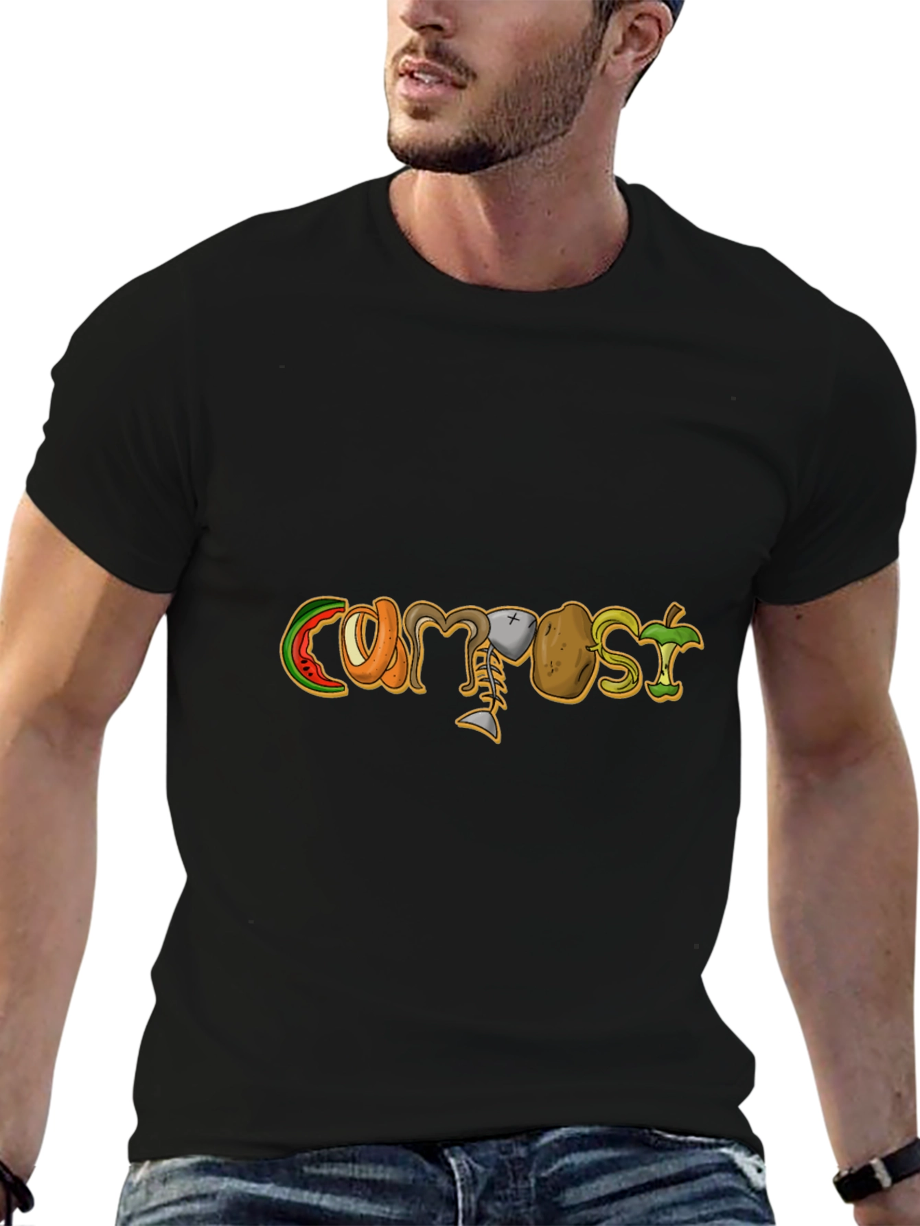 Compost Design Black T-Shirt