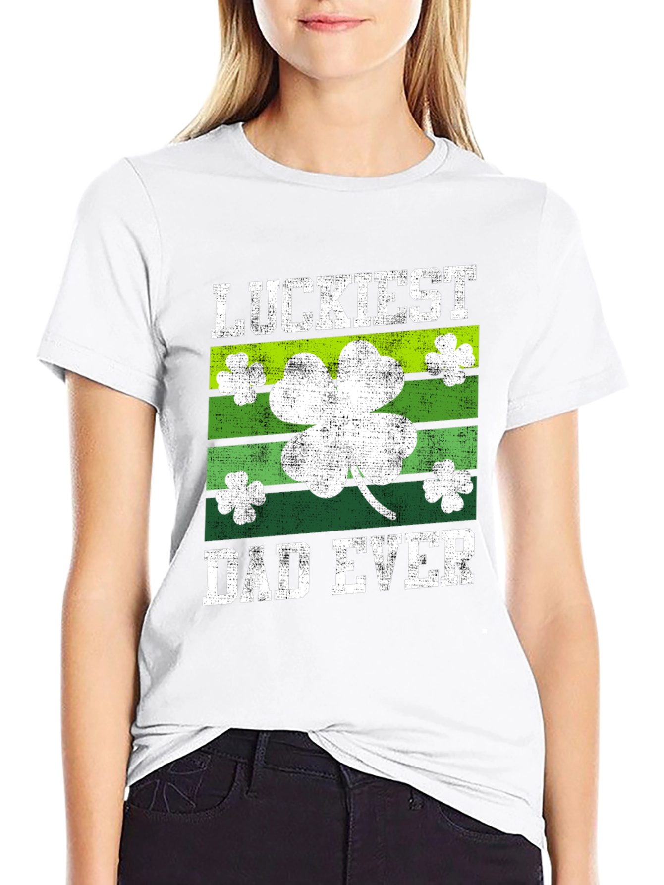 Luckiest Dad Ever St. Patricks Day T-Shirt