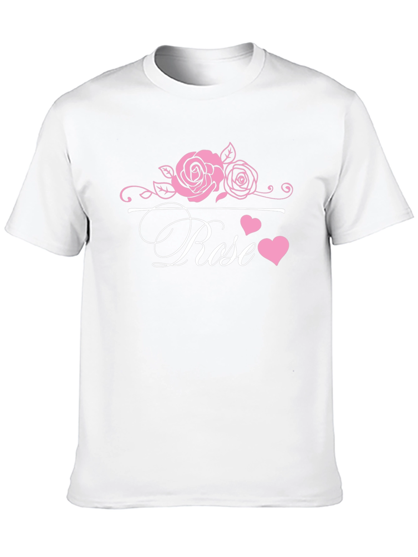 Rose Graphic Tee - Elegant Floral Design