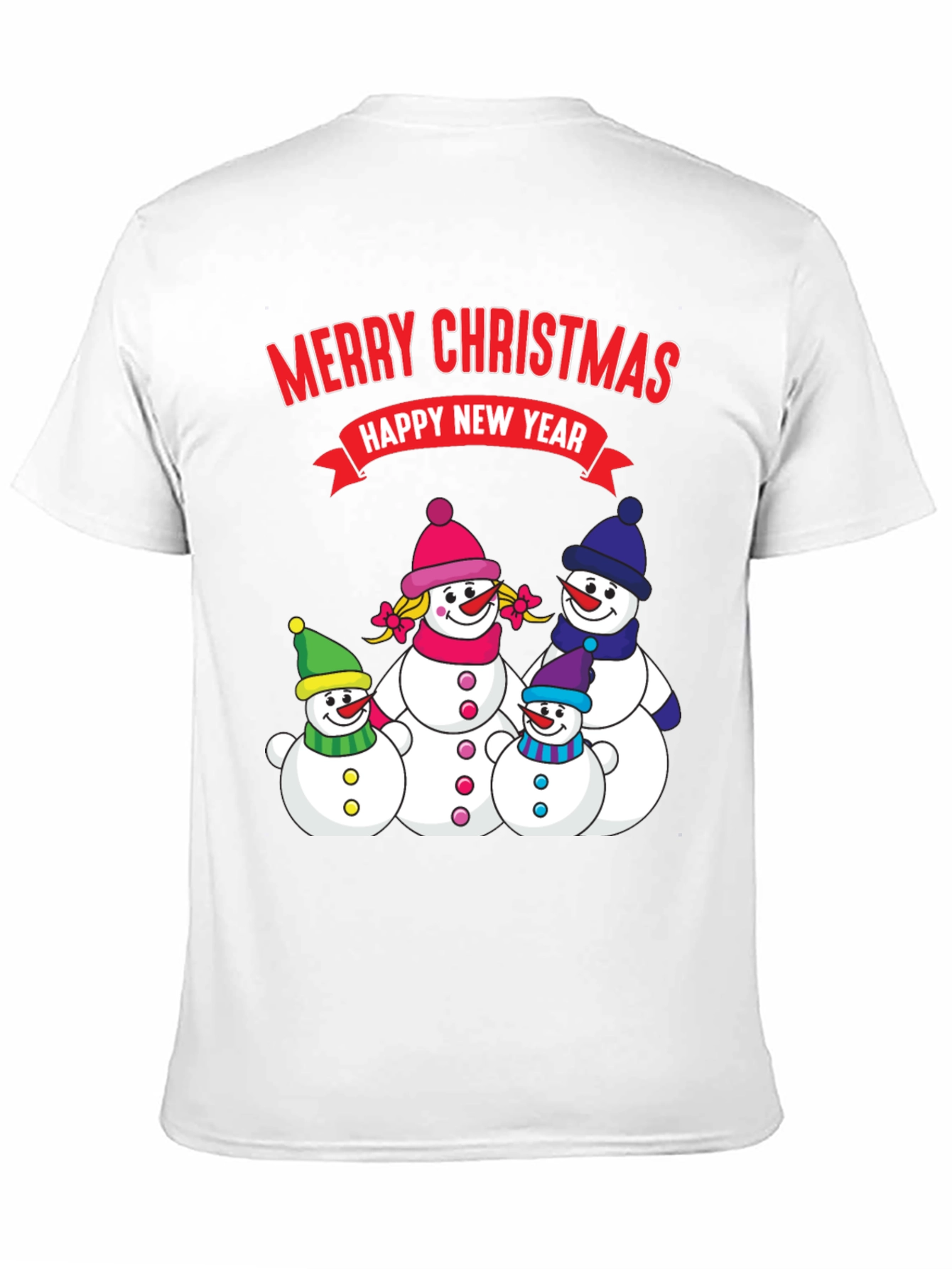 Festive Snowman Family Christmas T-Shirt