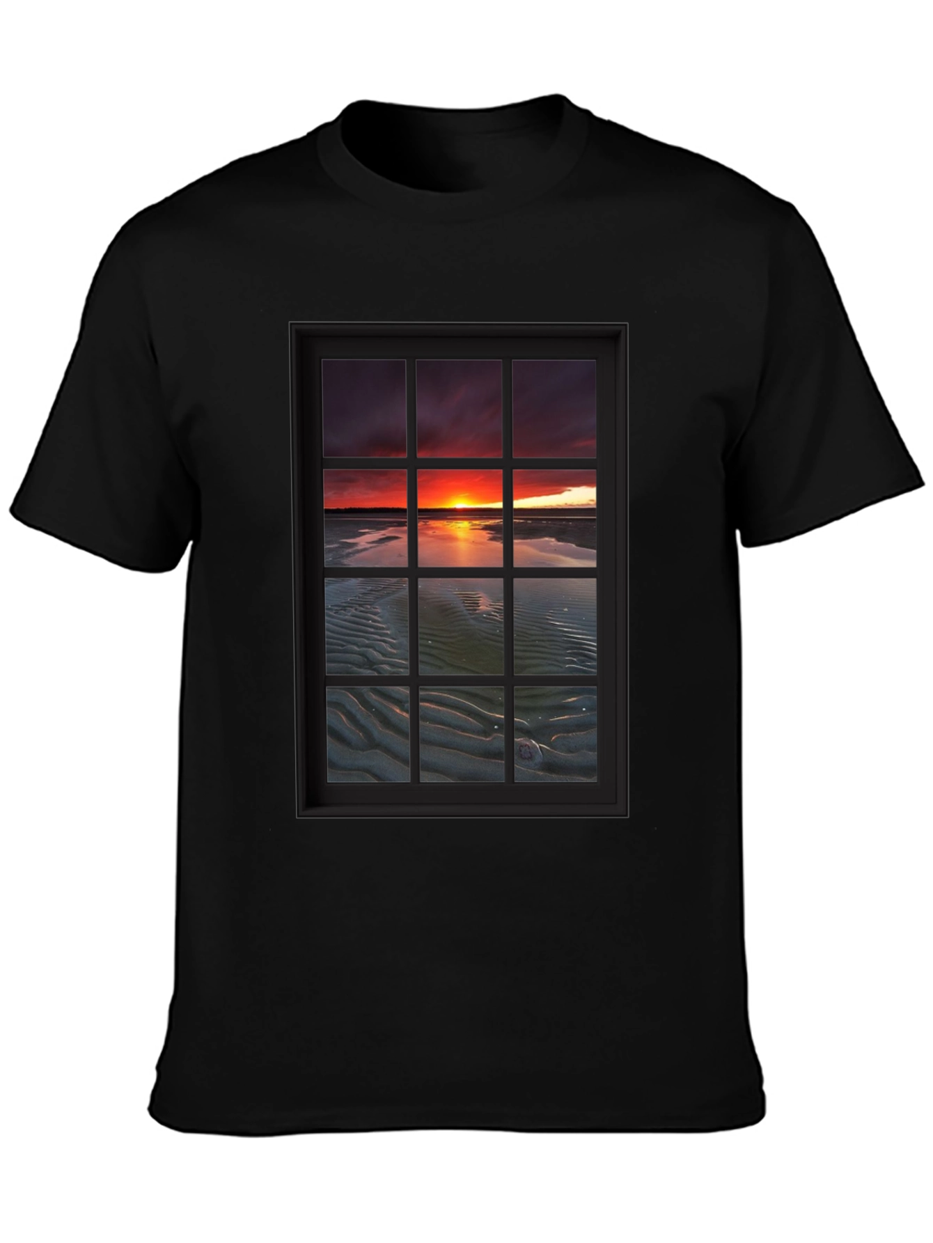 Sunset Window View Graphic T-Shirt