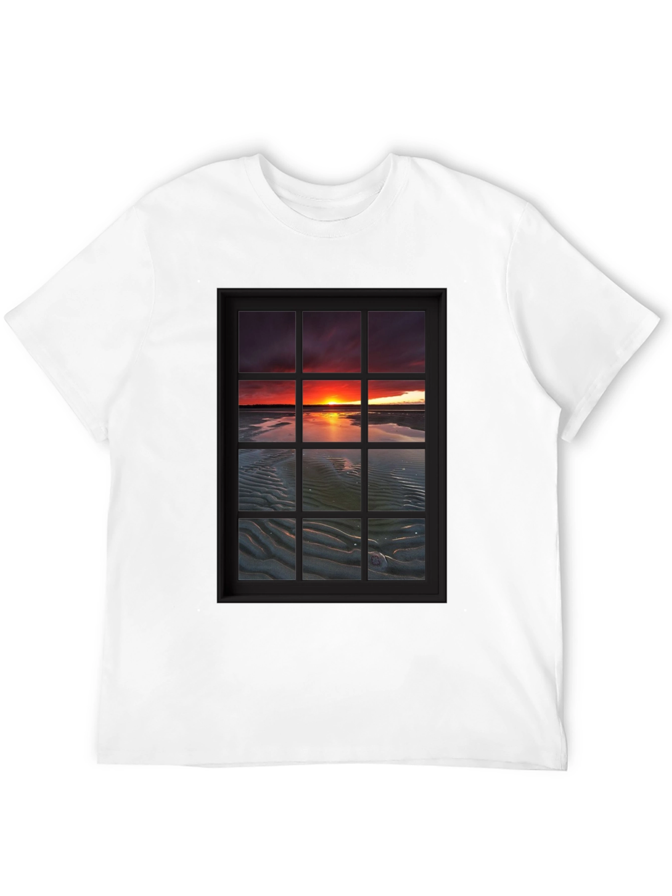 Sunset Window View Graphic T-Shirt
