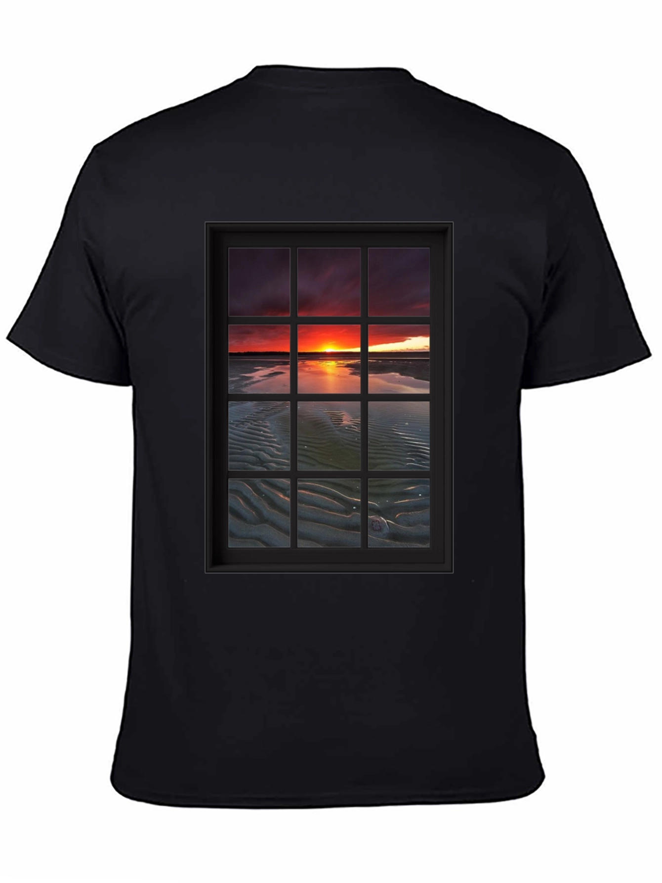 Sunset Window View Graphic T-Shirt