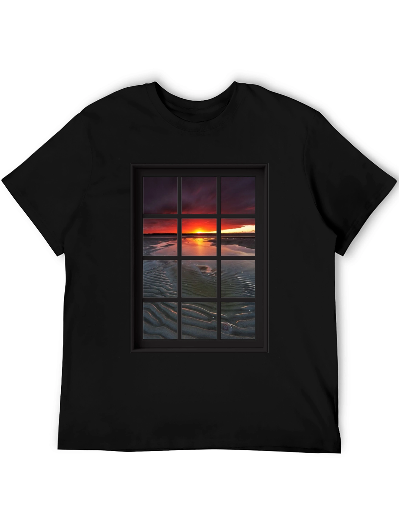 Sunset Window View Graphic T-Shirt