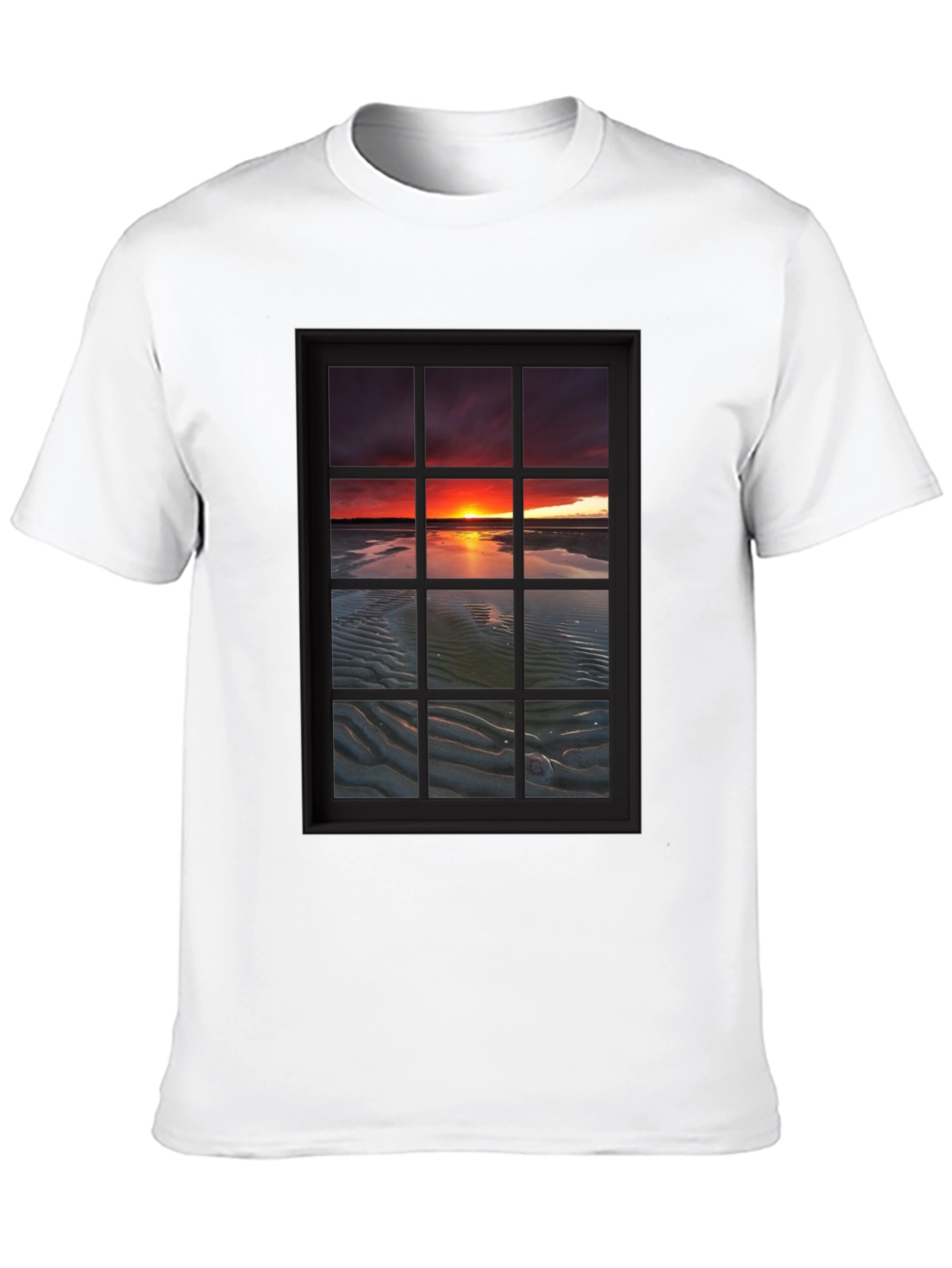 Sunset Window View Graphic T-Shirt