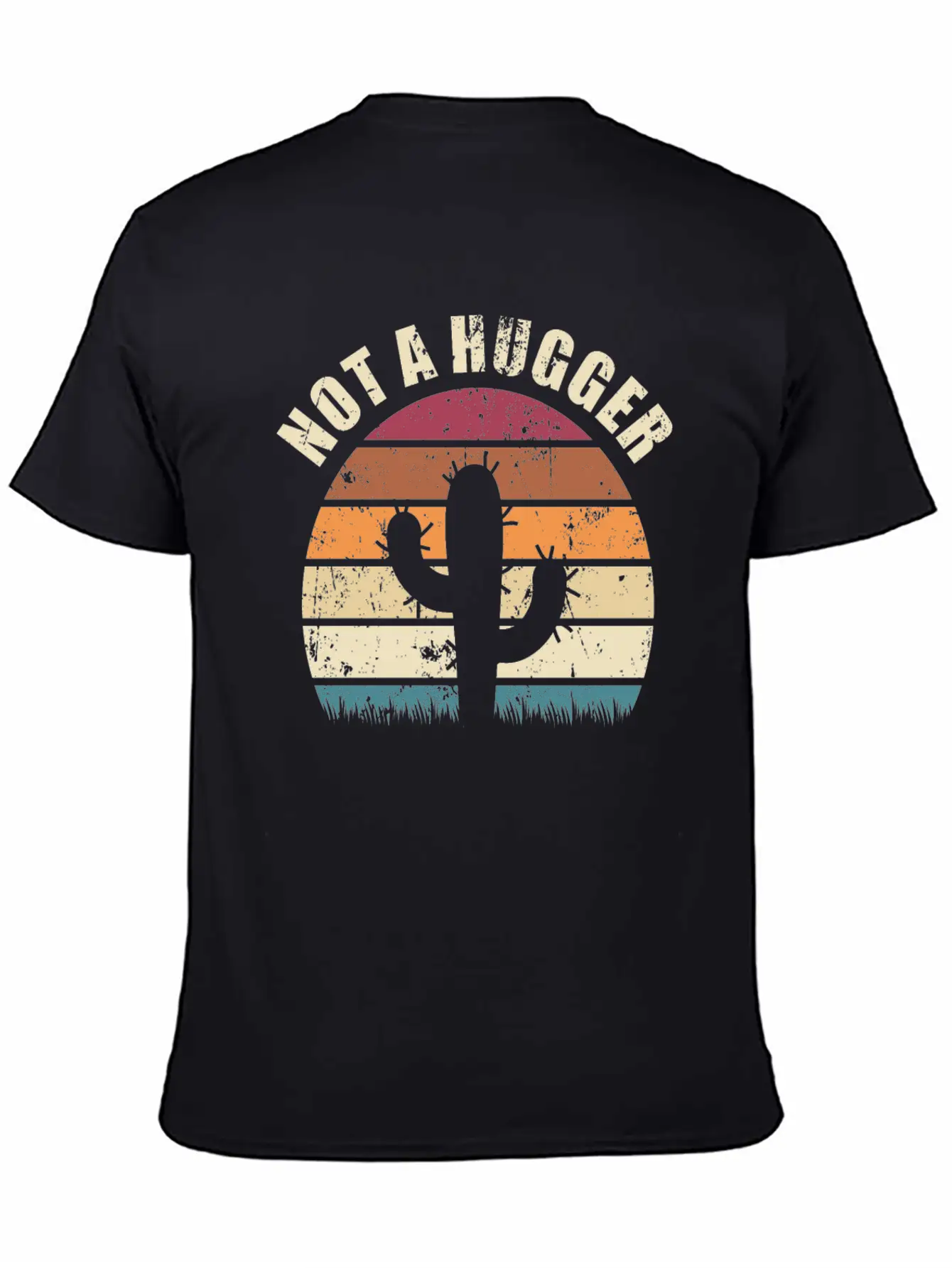 Not A Hugger Cactus Sarcastic Memes Unisex Casual T-Shirt – Clean Design For Daily Comfort