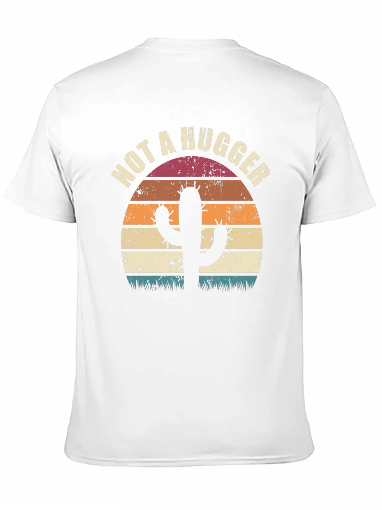 Not A Hugger Cactus Sarcastic Memes Unisex Casual T-Shirt – Clean Design For Daily Comfort