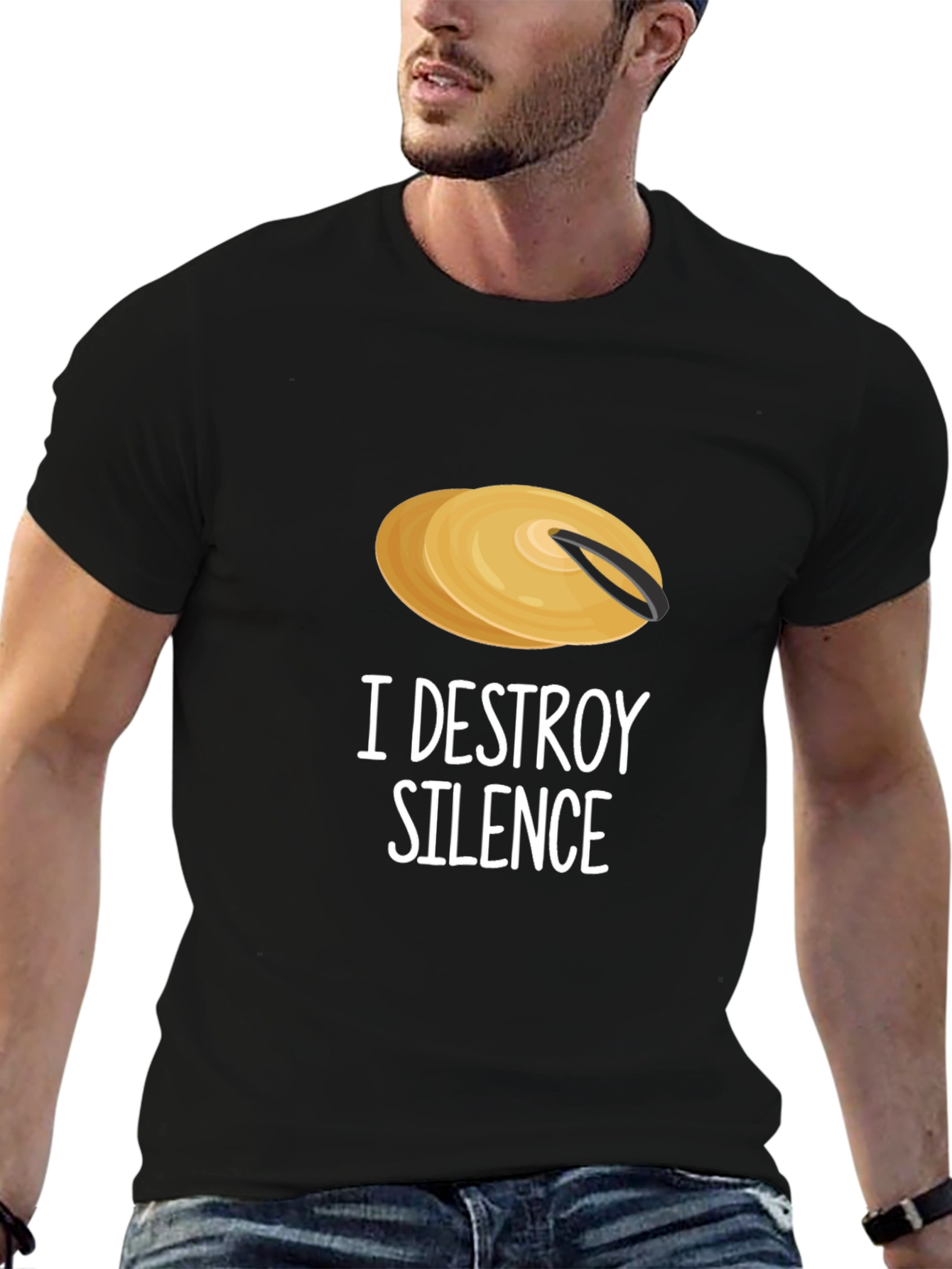 I Destroy Silence Cymbal T-Shirt