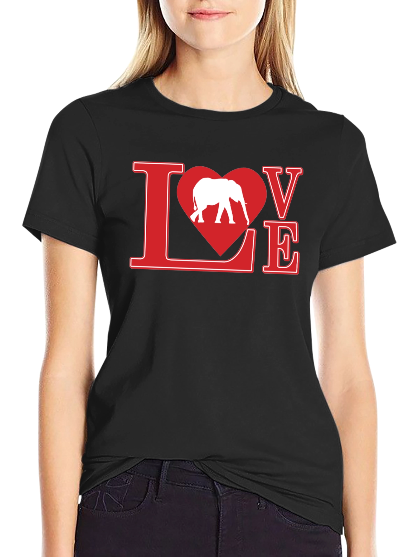 Elephant Love T-Shirt - Graphic Tee