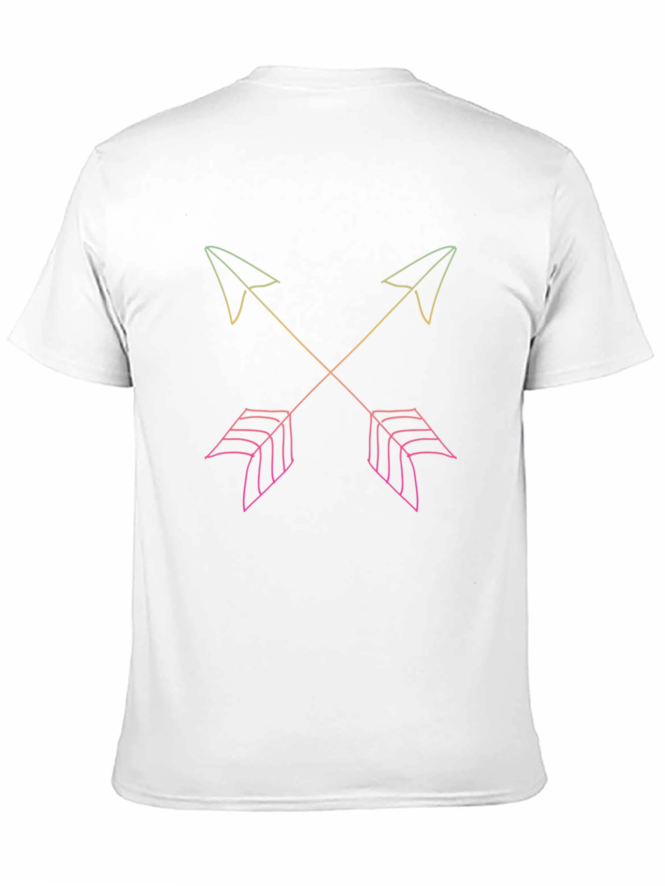 Neon Arrow Graphic Black T-Shirt