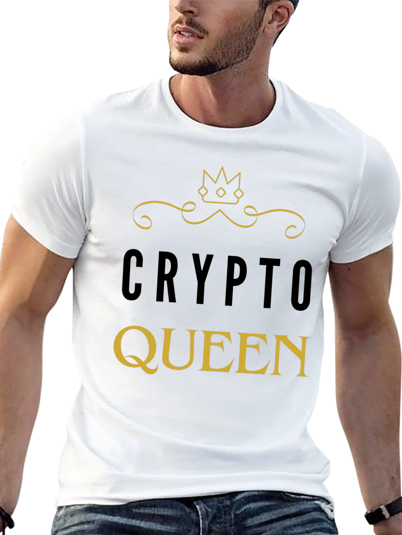 Crypto Queen Graphic Tee - Bitcoin Lover T-Shirt