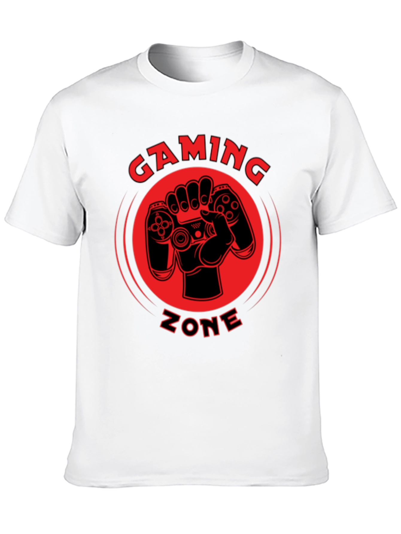 Gaming Zone Black Graphic Tee - Gamer T-Shirt
