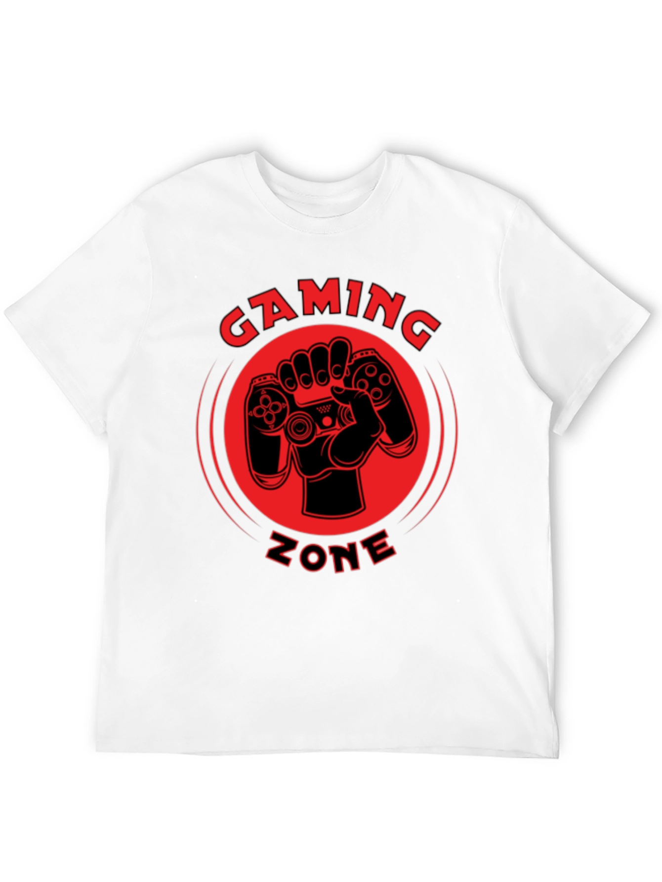 Gaming Zone Black Graphic Tee - Gamer T-Shirt