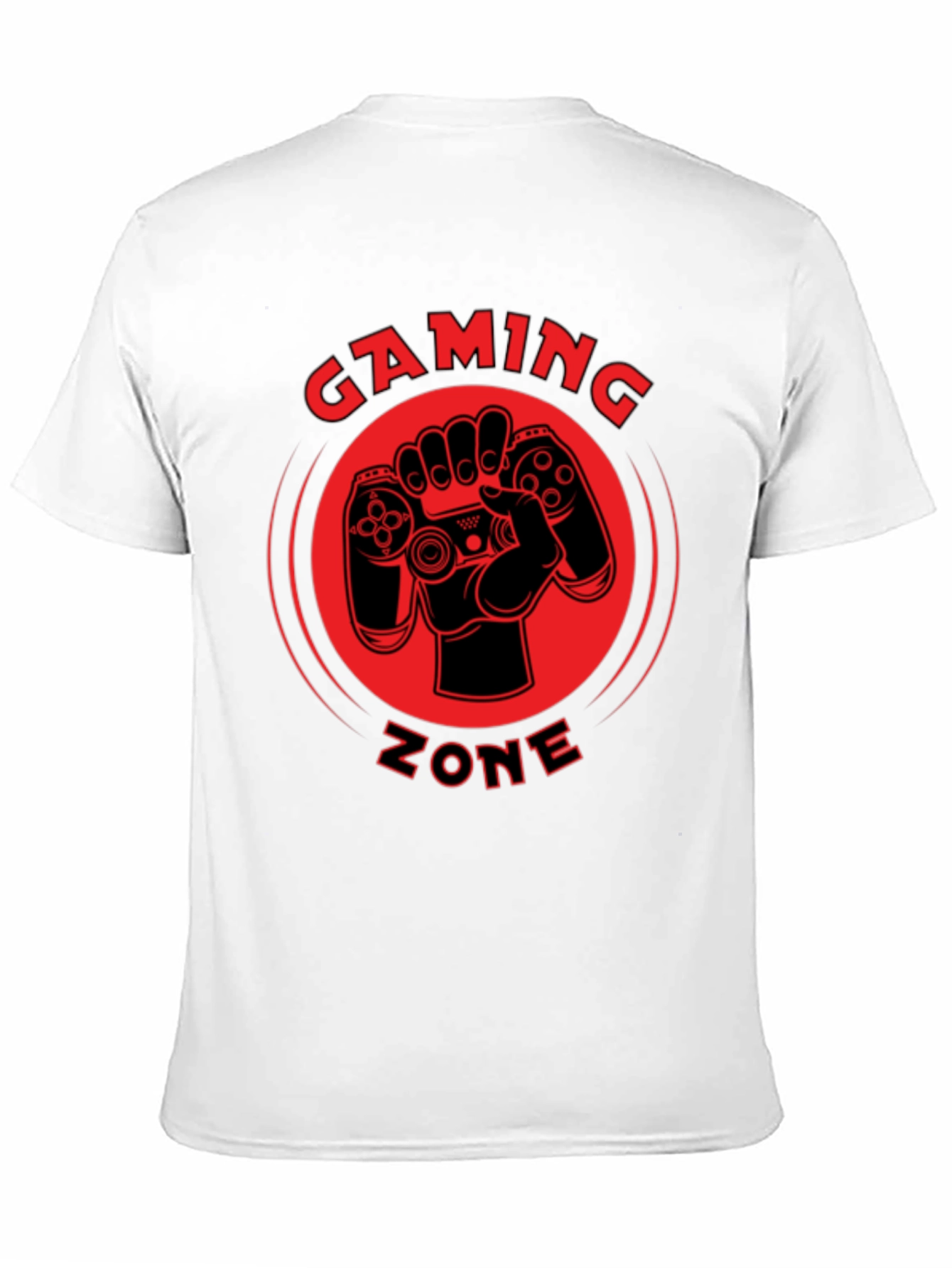 Gaming Zone Black Graphic Tee - Gamer T-Shirt