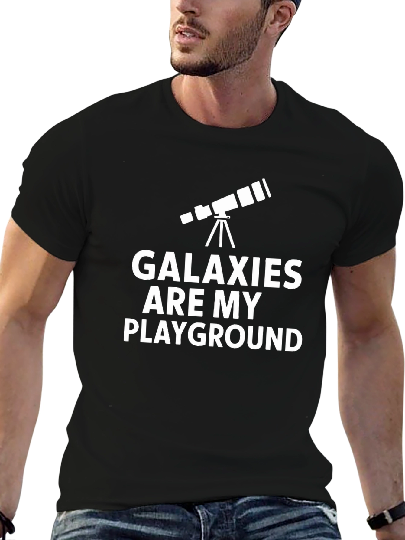 Galaxies Are My Playground Black T-Shirt