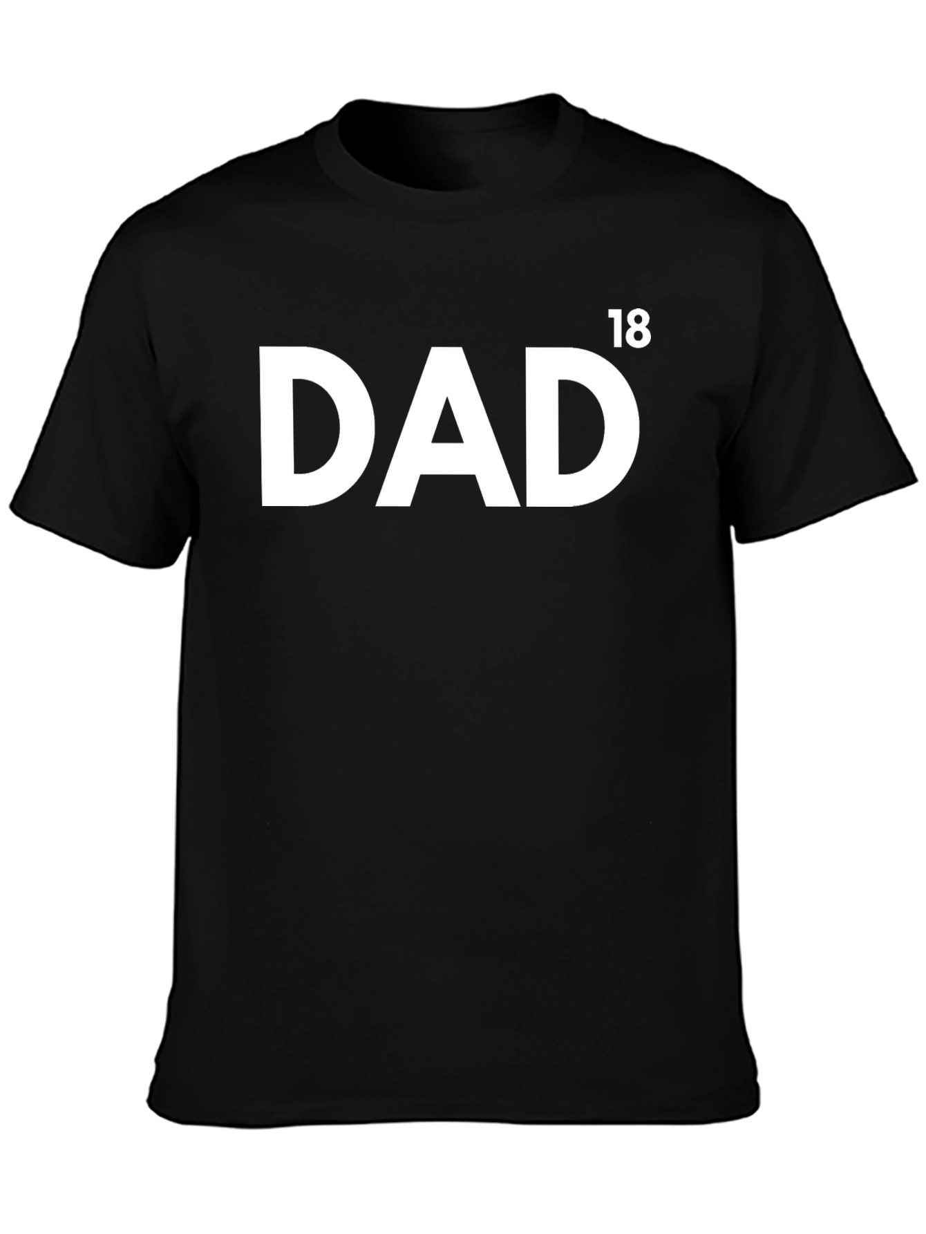 Dad Est 2018 Black Tee