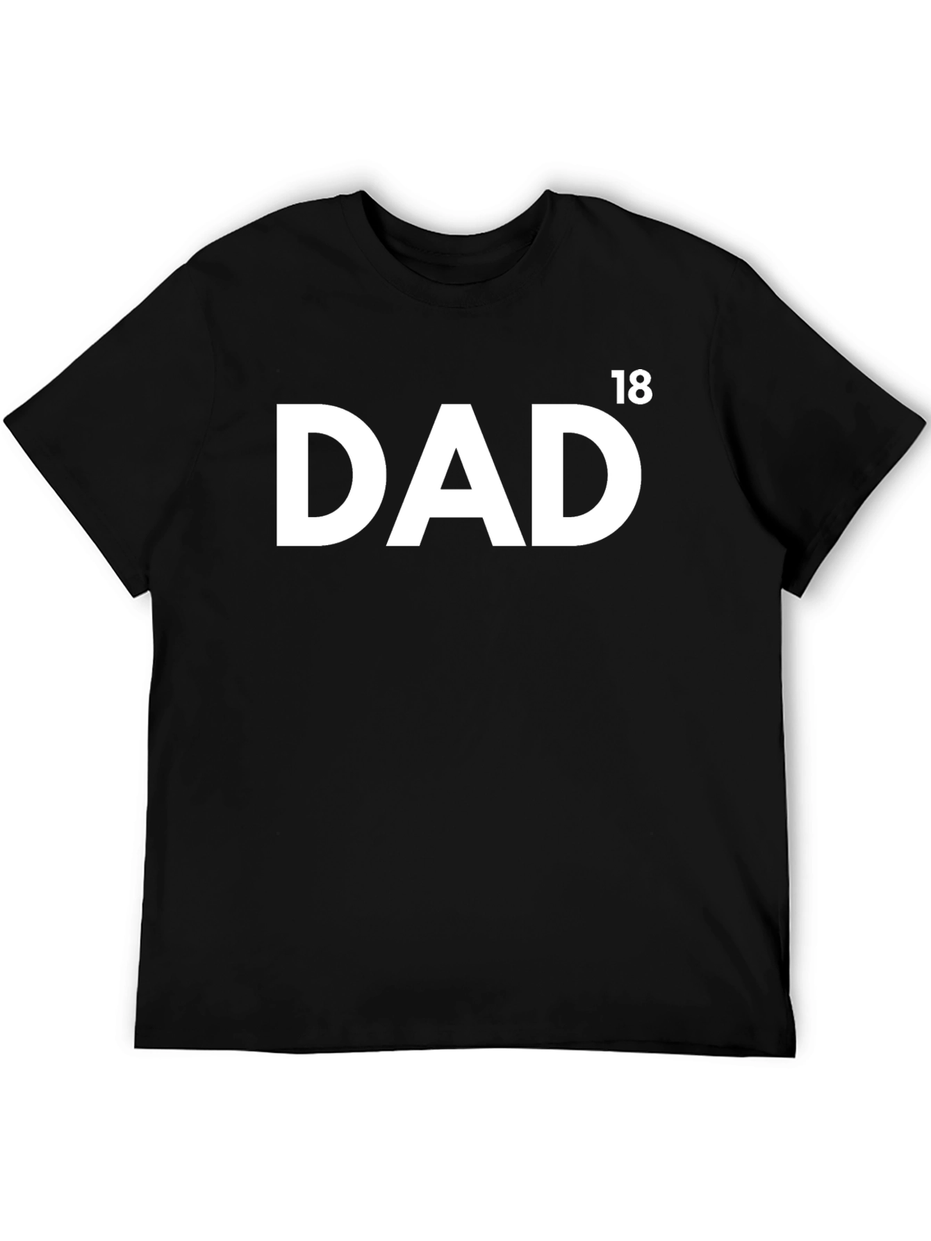 Dad Est 2018 Black Tee
