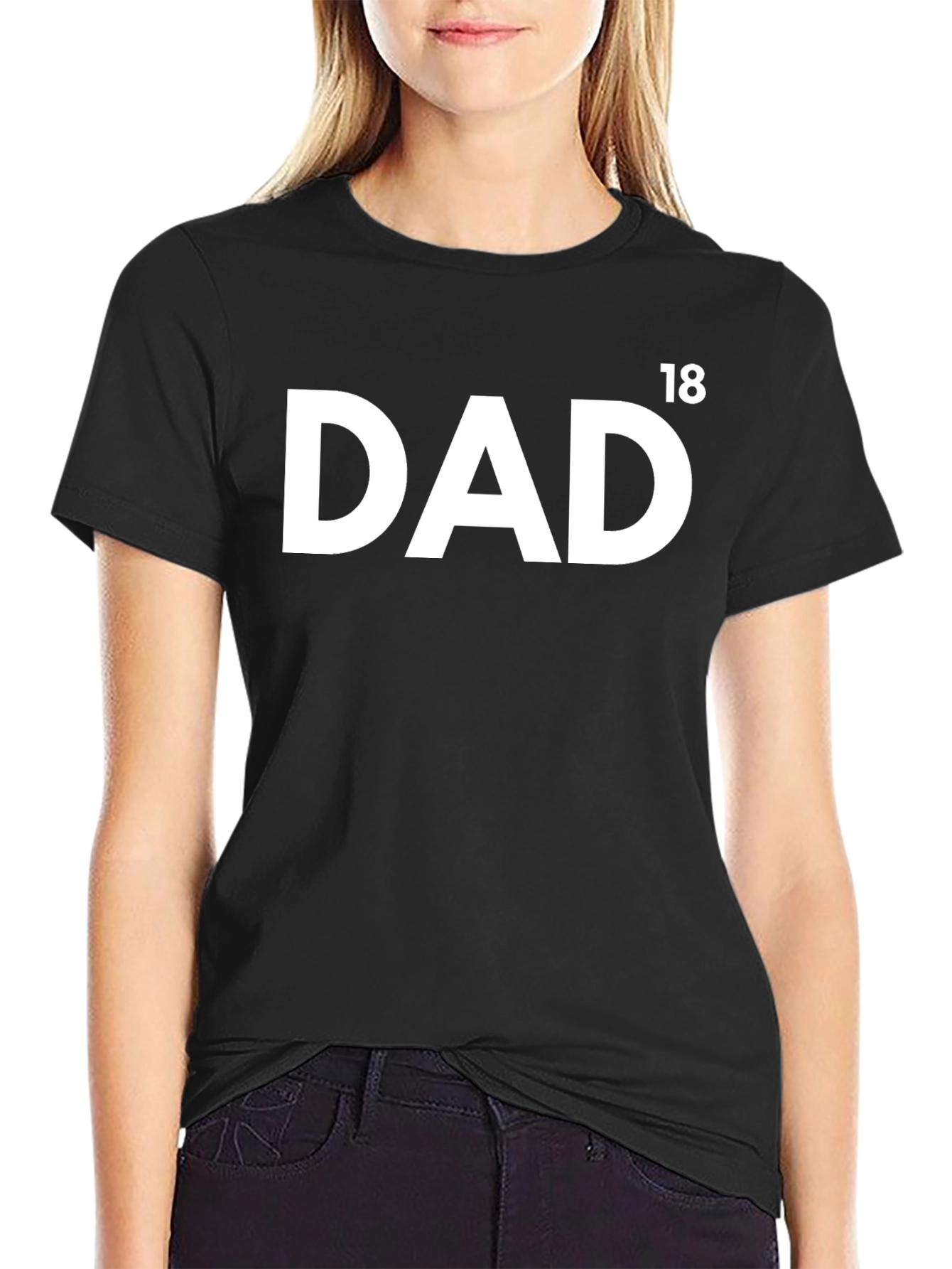 Dad Est 2018 Black Tee