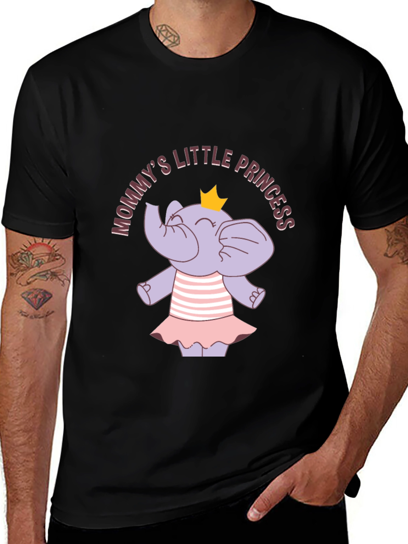 Mommys Little Princess Elephant T-Shirt