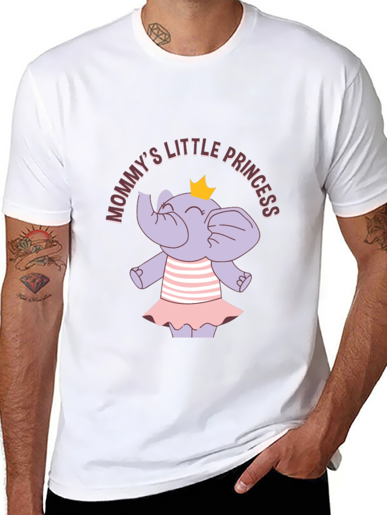 Mommys Little Princess Elephant T-Shirt
