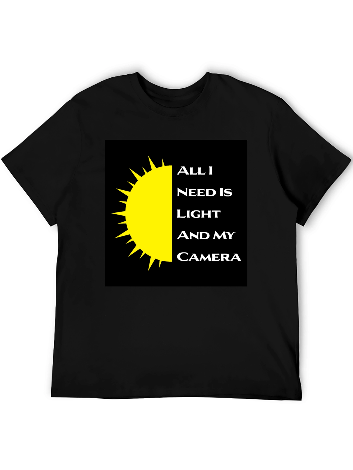 Photographers Tee: Light and Camera Shirt