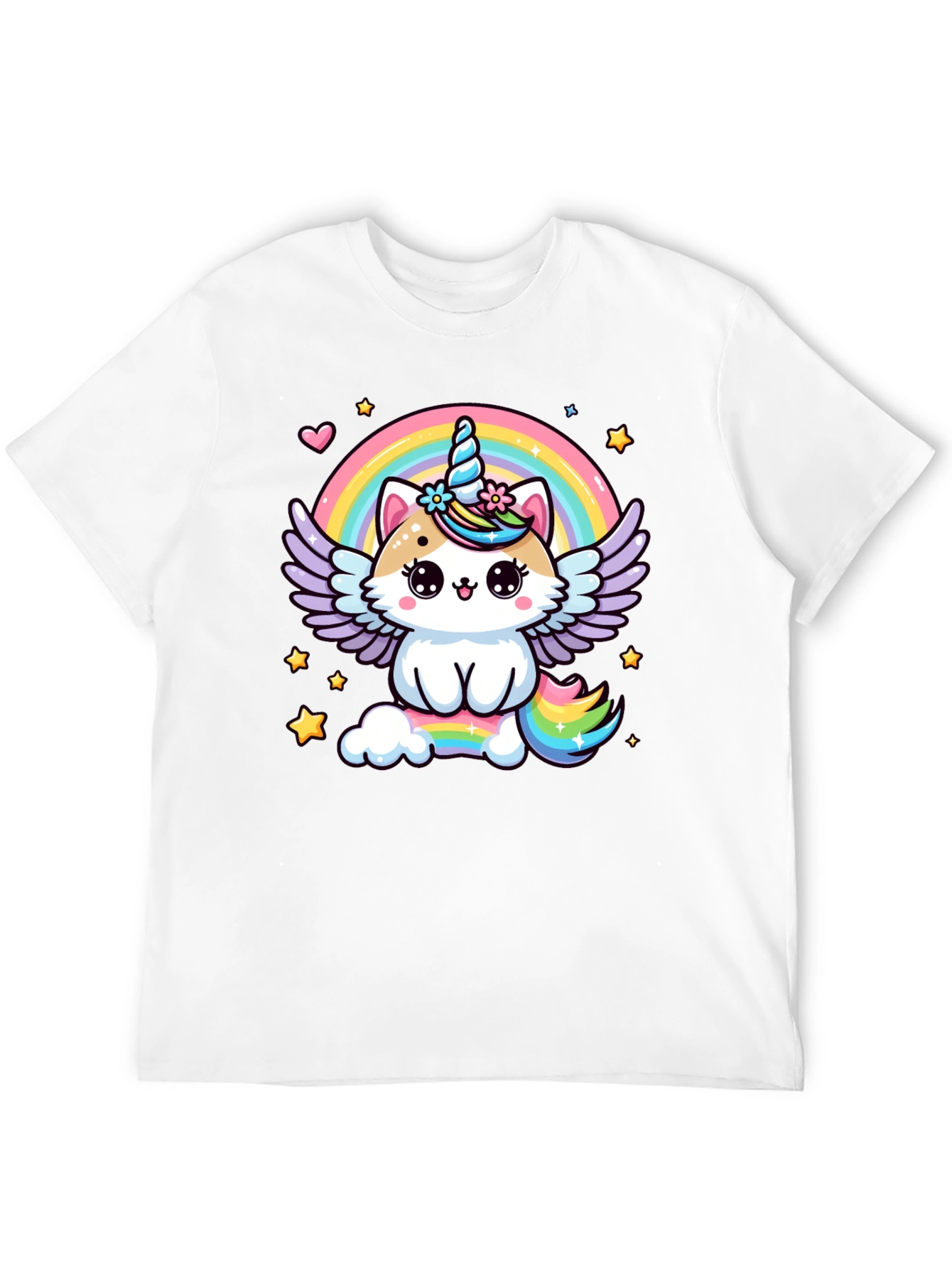 Unicorn Cat Rainbow T-Shirt