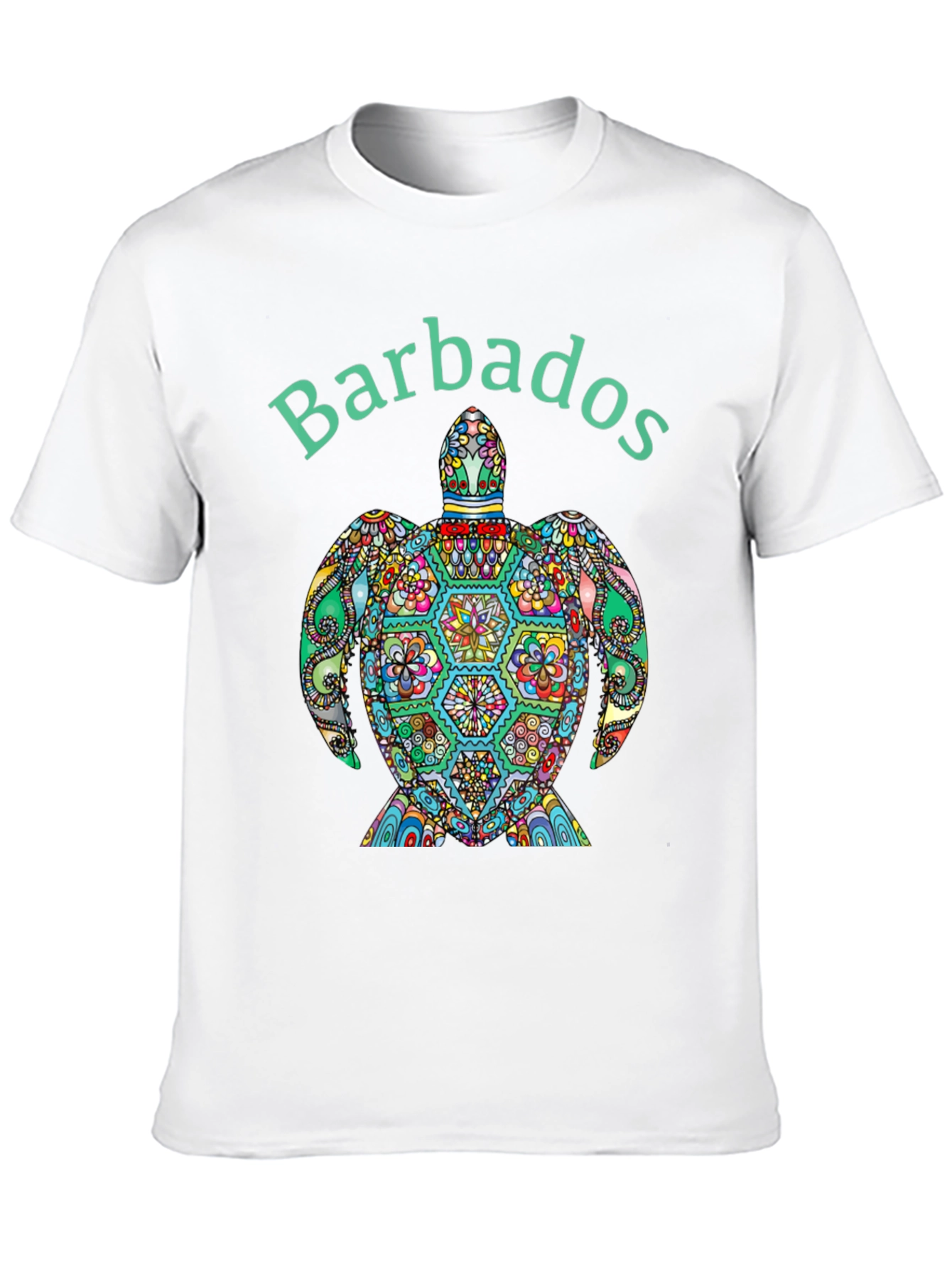 Barbados Turtle Graphic Tee - Island Style T-Shirt