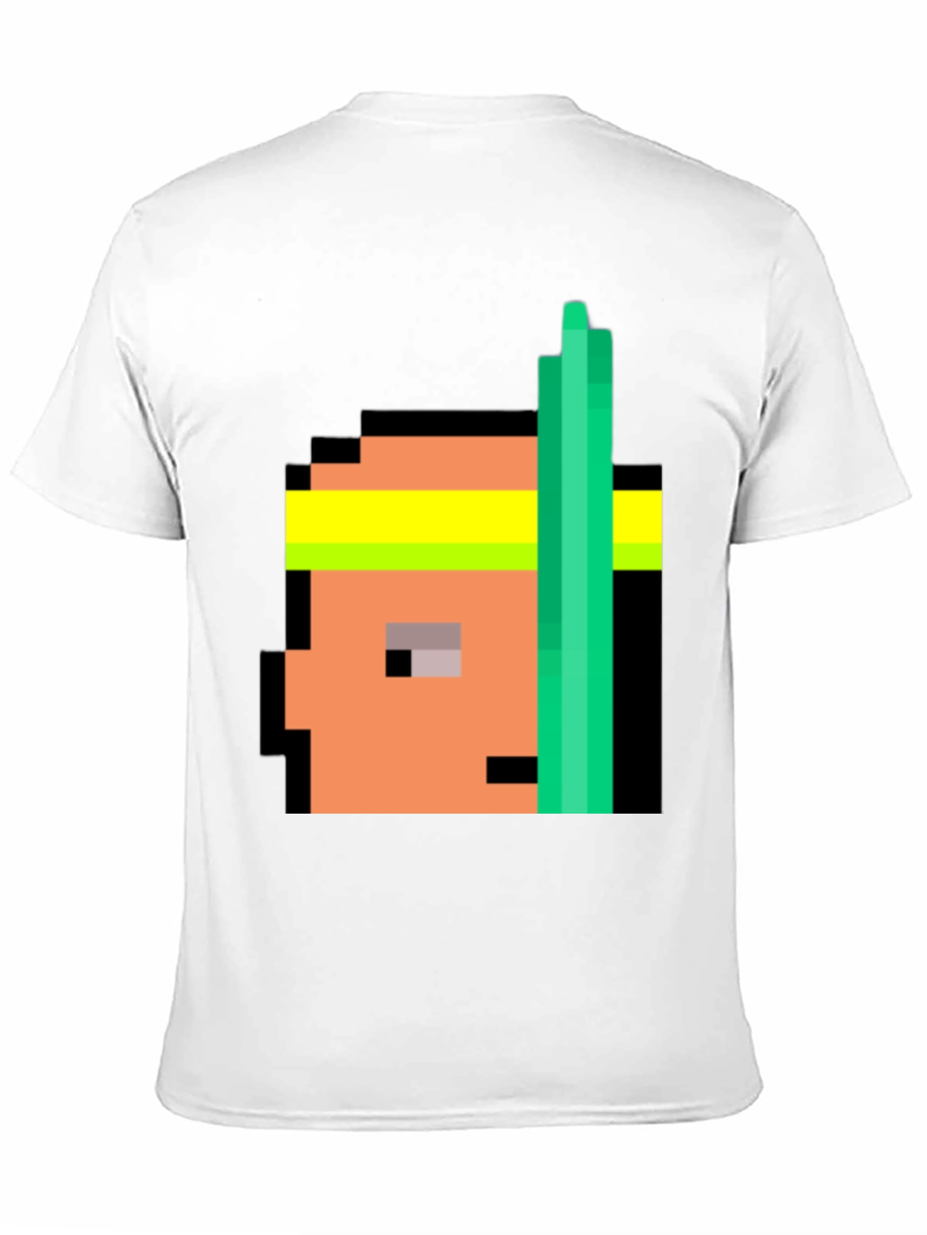 Retro Pixel Athlete Black T-Shirt