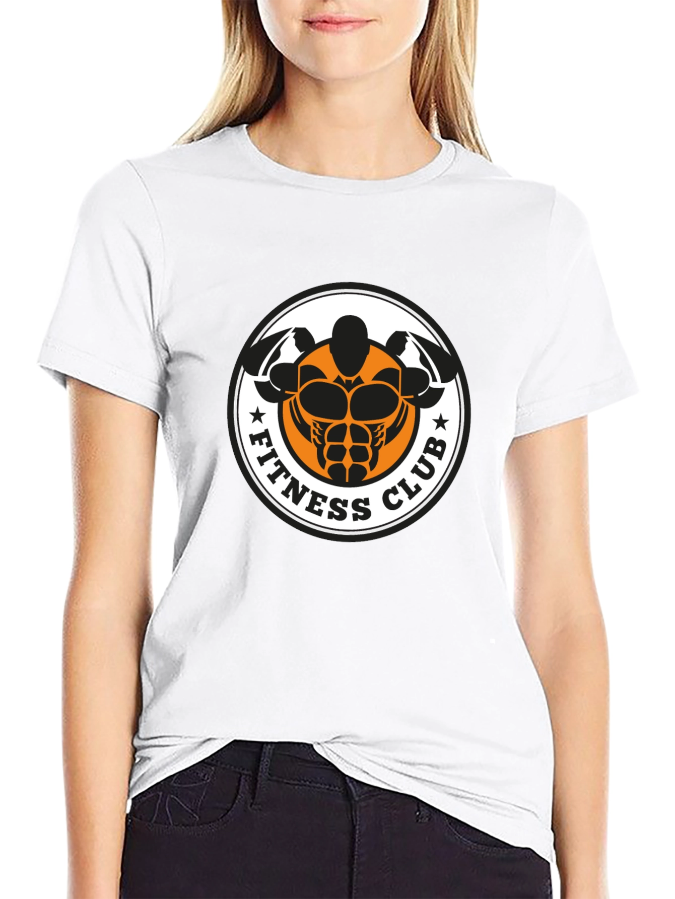 Black Fitness Club Graphic T-Shirt