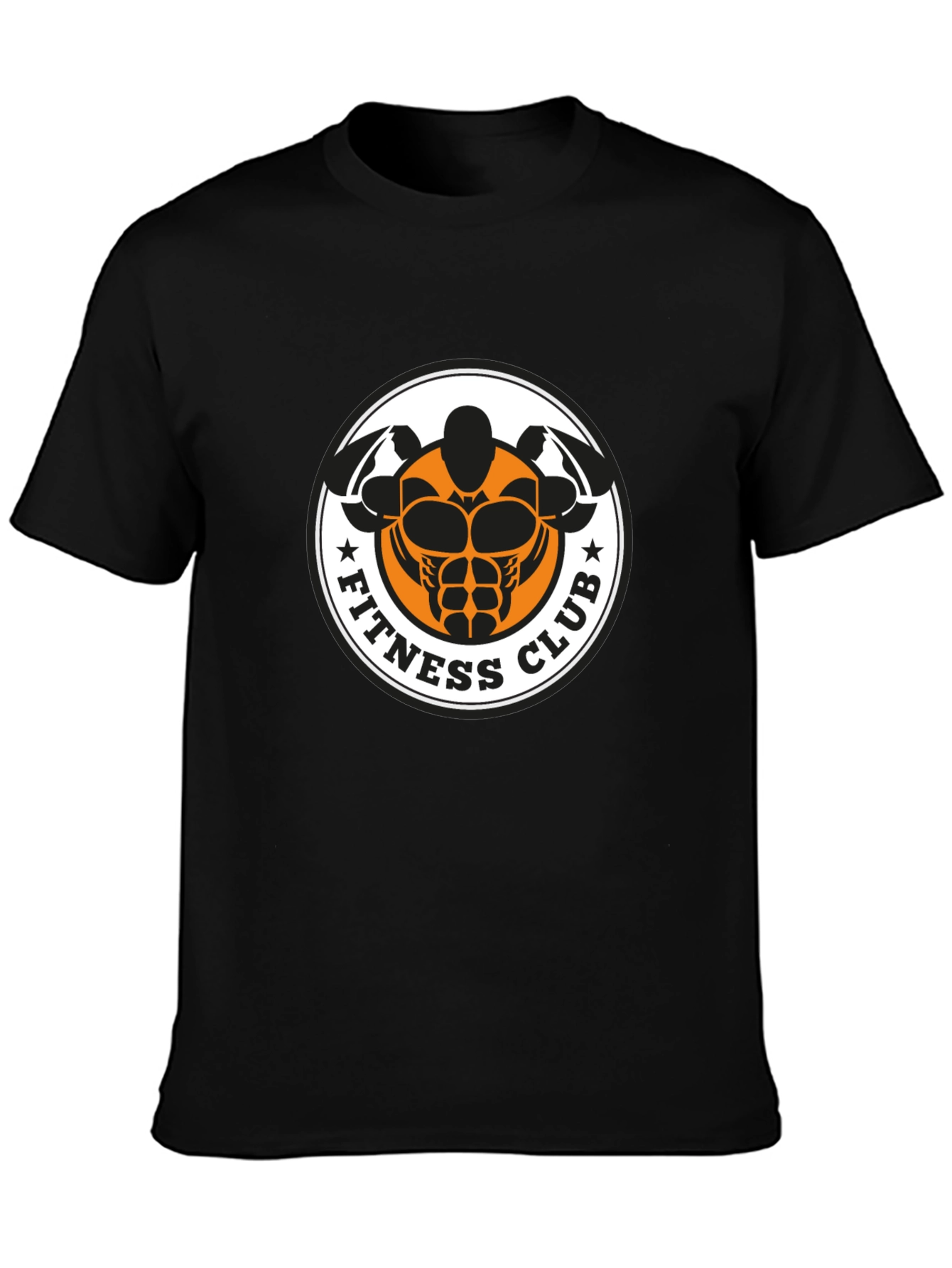 Black Fitness Club Graphic T-Shirt