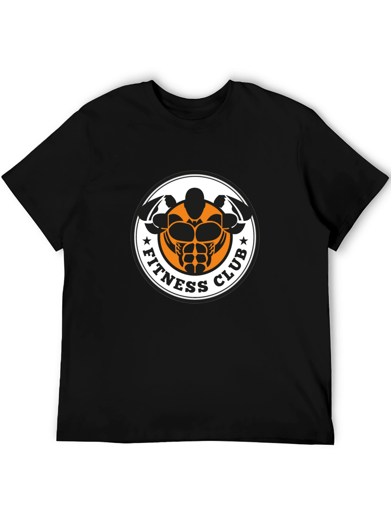 Black Fitness Club Graphic T-Shirt