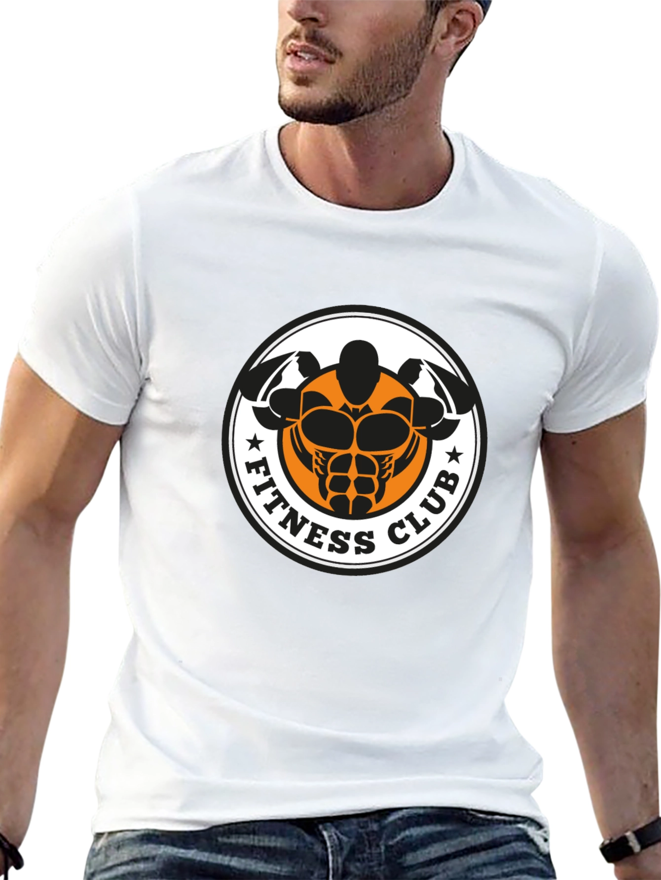 Black Fitness Club Graphic T-Shirt