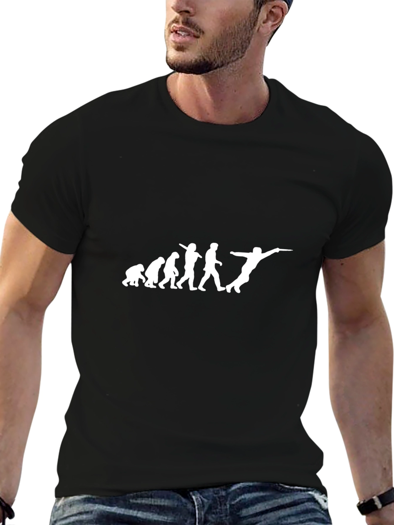 Evolution Ultimate Frisbee T-Shirt - Black