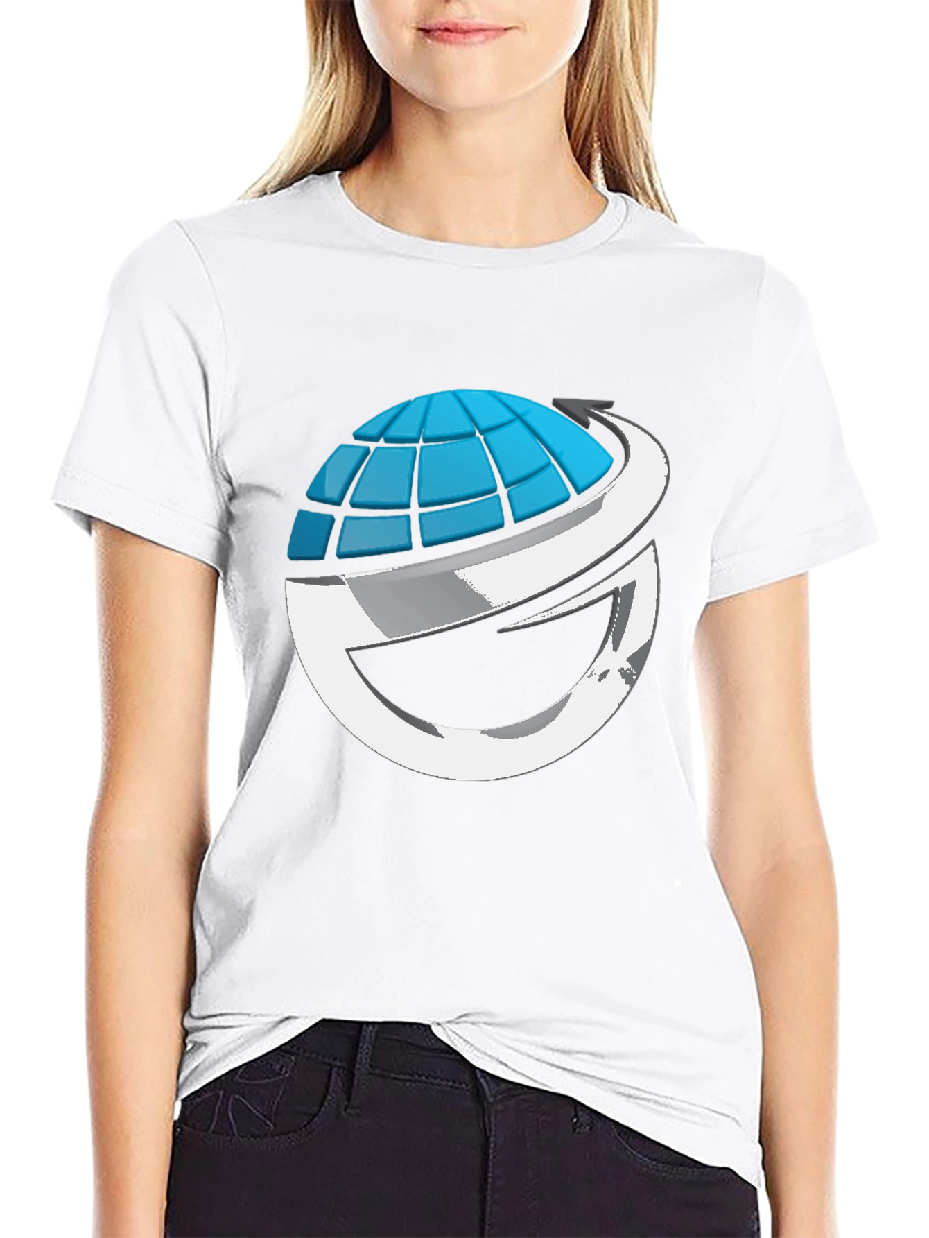 Global Vision Graphic Tee - Black Cotton Blend