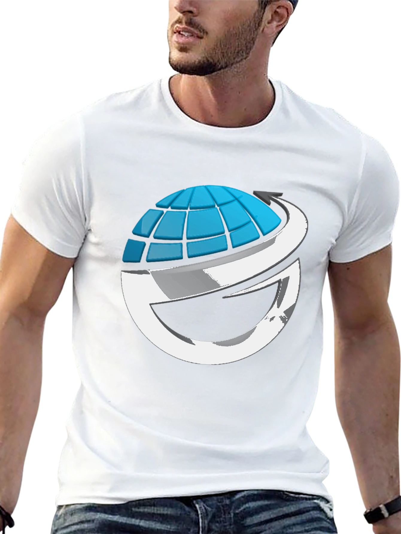Global Vision Graphic Tee - Black Cotton Blend