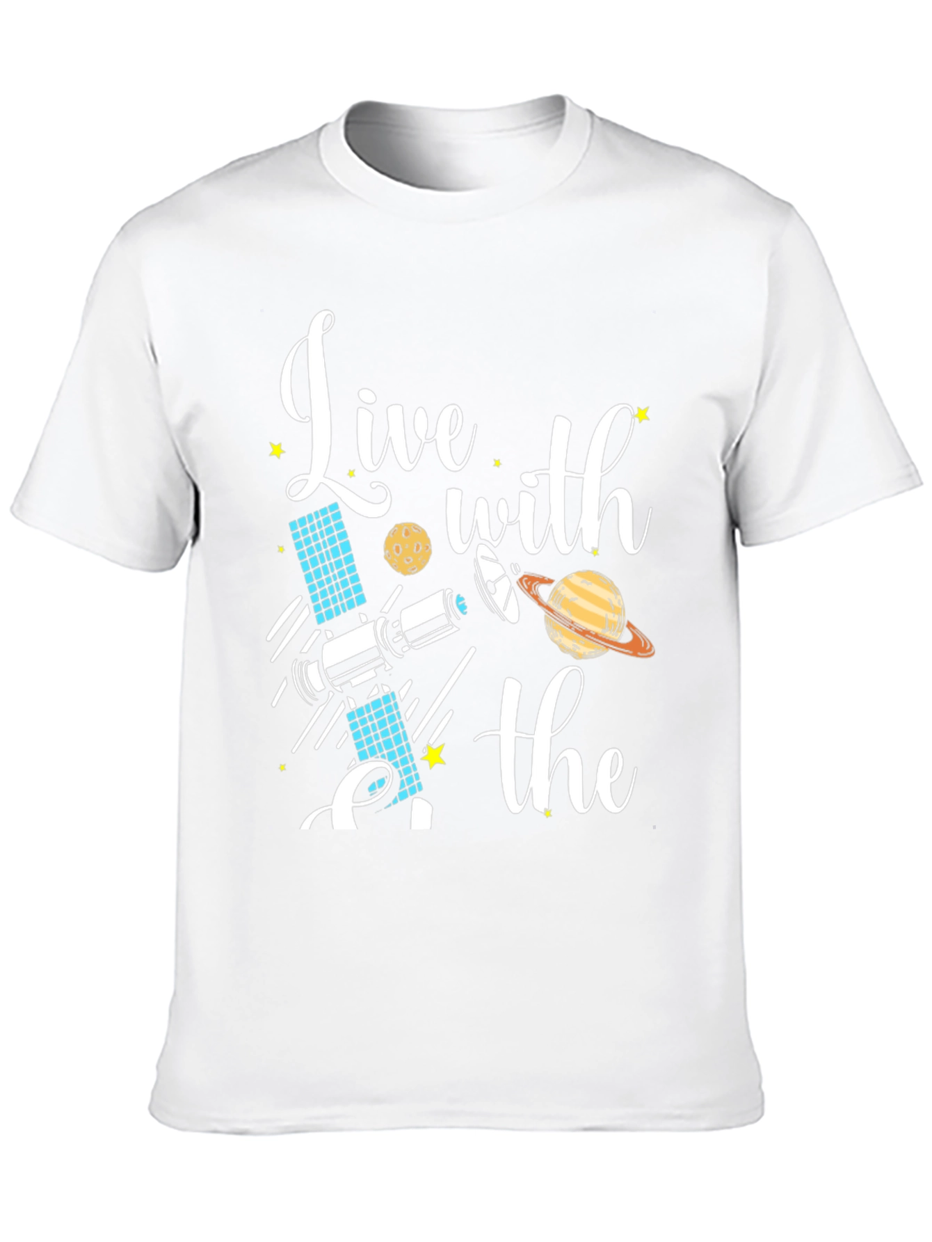 Live with Space Black T-Shirt