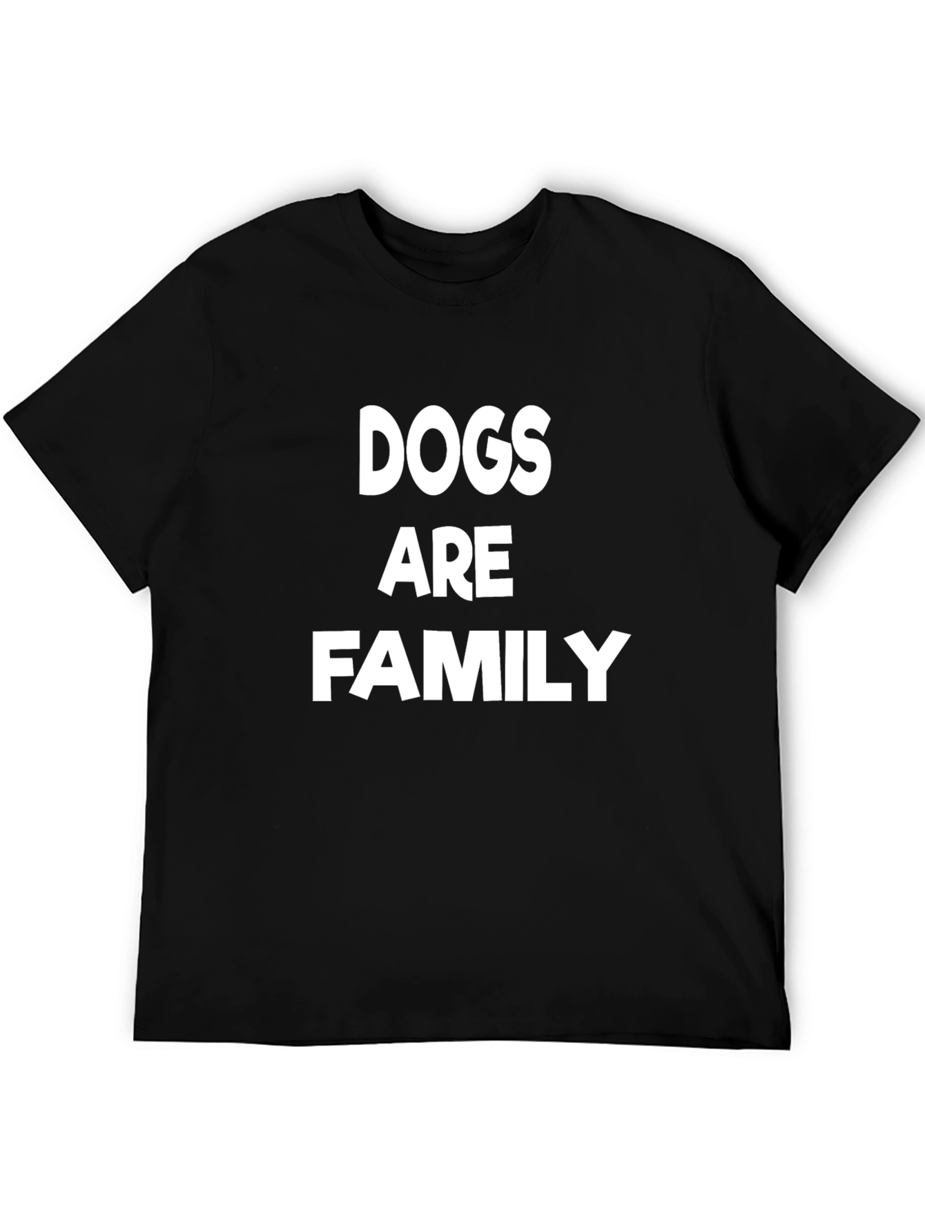 Dogs Are Family Black Graphic Tee