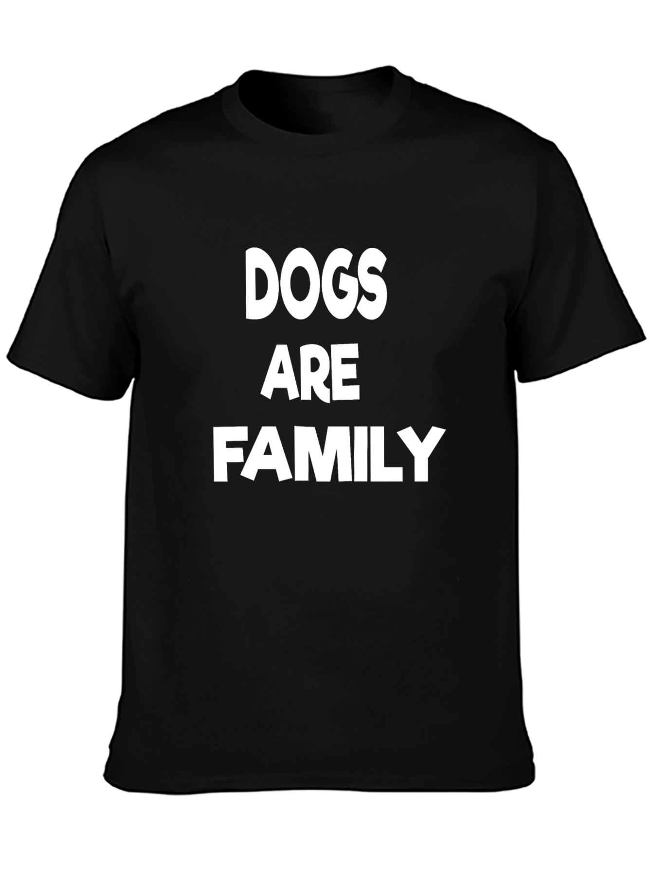 Dogs Are Family Black Graphic Tee