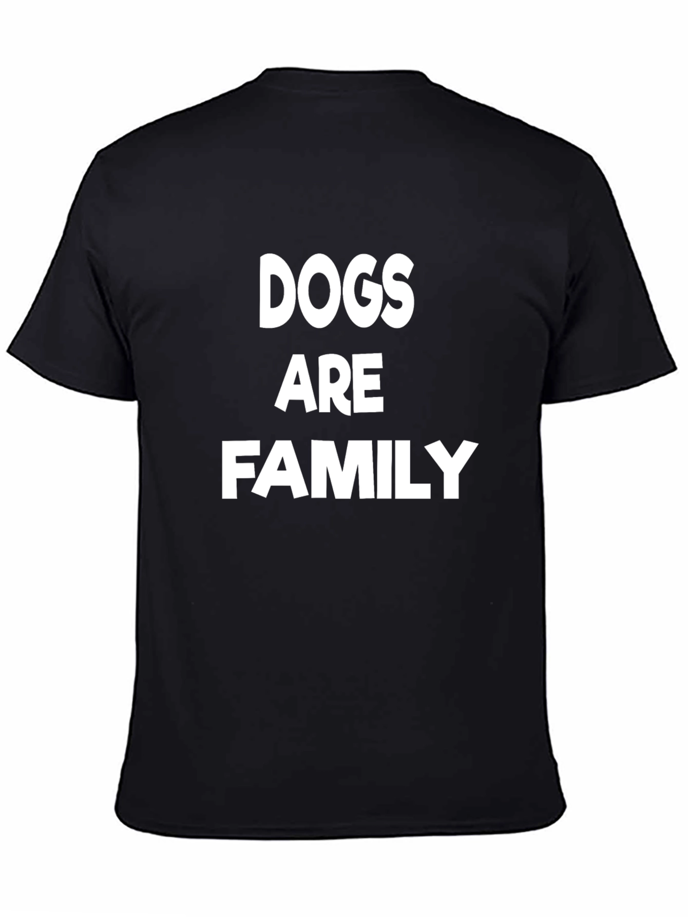 Dogs Are Family Black Graphic Tee